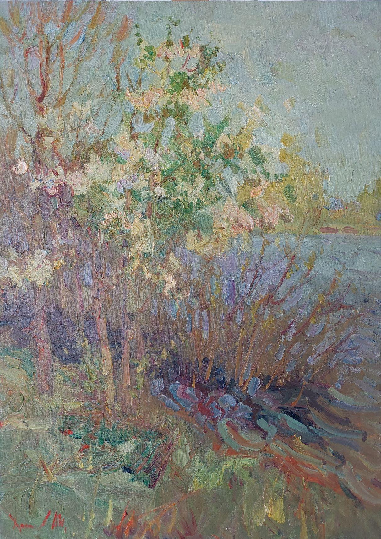  Oleksandr Khrapachov Landscape Painting - Flowering manifestation.