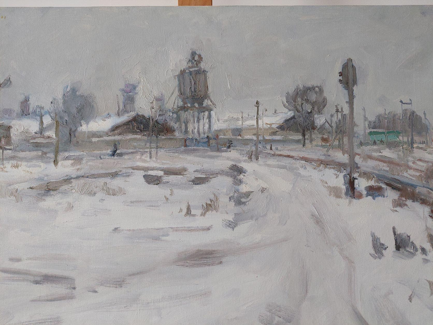 Giornata grigia. - Landscape Painting Grigio di  Oleksandr Khrapachov