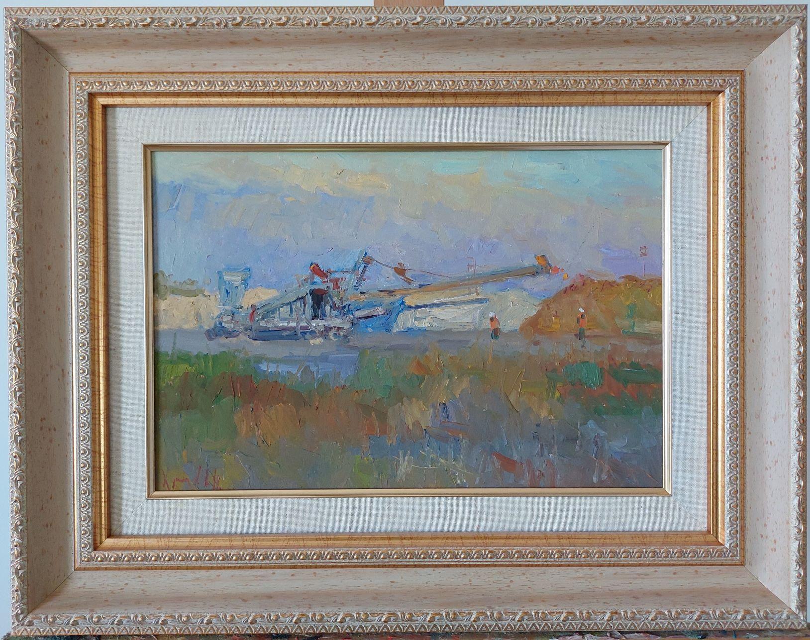  Oleksandr Khrapachov Landscape Painting - Harvest_