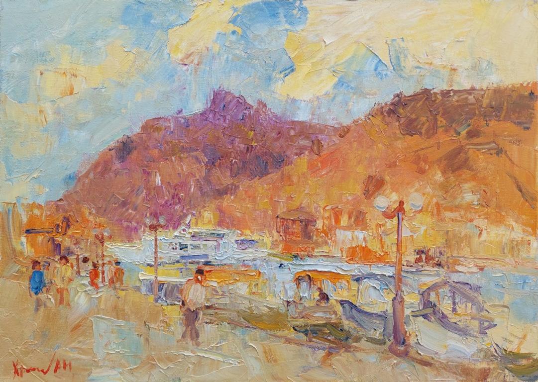  Oleksandr Khrapachov Figurative Painting – "In Balaklawa"