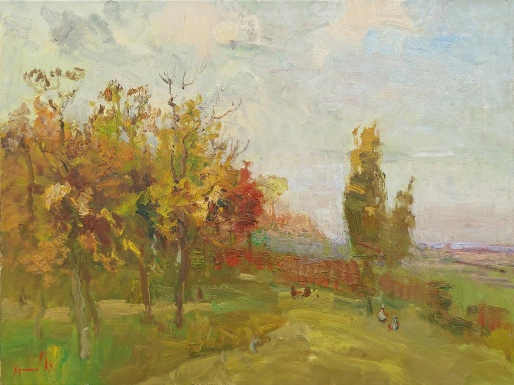 Landscape Painting di  Oleksandr Khrapachov - "Nel parco"