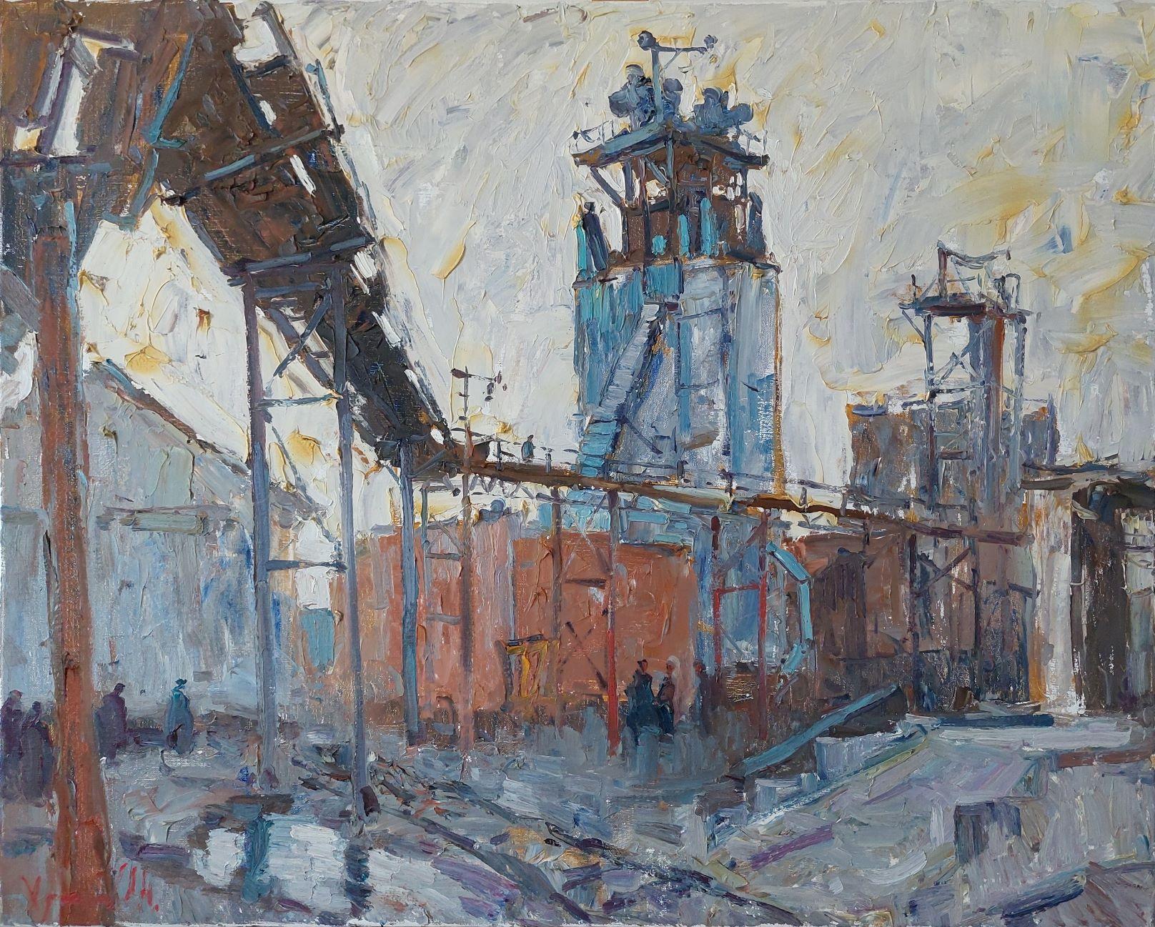  Oleksandr Khrapachov Landscape Painting - Industry_