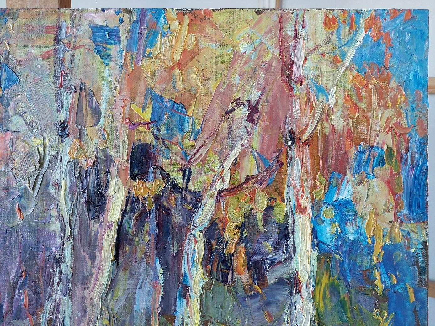 Oleksandr Khrapachov - “Late Autumn. Birches”  

The deep autumn forest unfolds before the viewer, as if inviting him to step into its cozy embrace. Tall birches with lace crowns rise up, their snow-white trunks contrasting with soft shades of gold