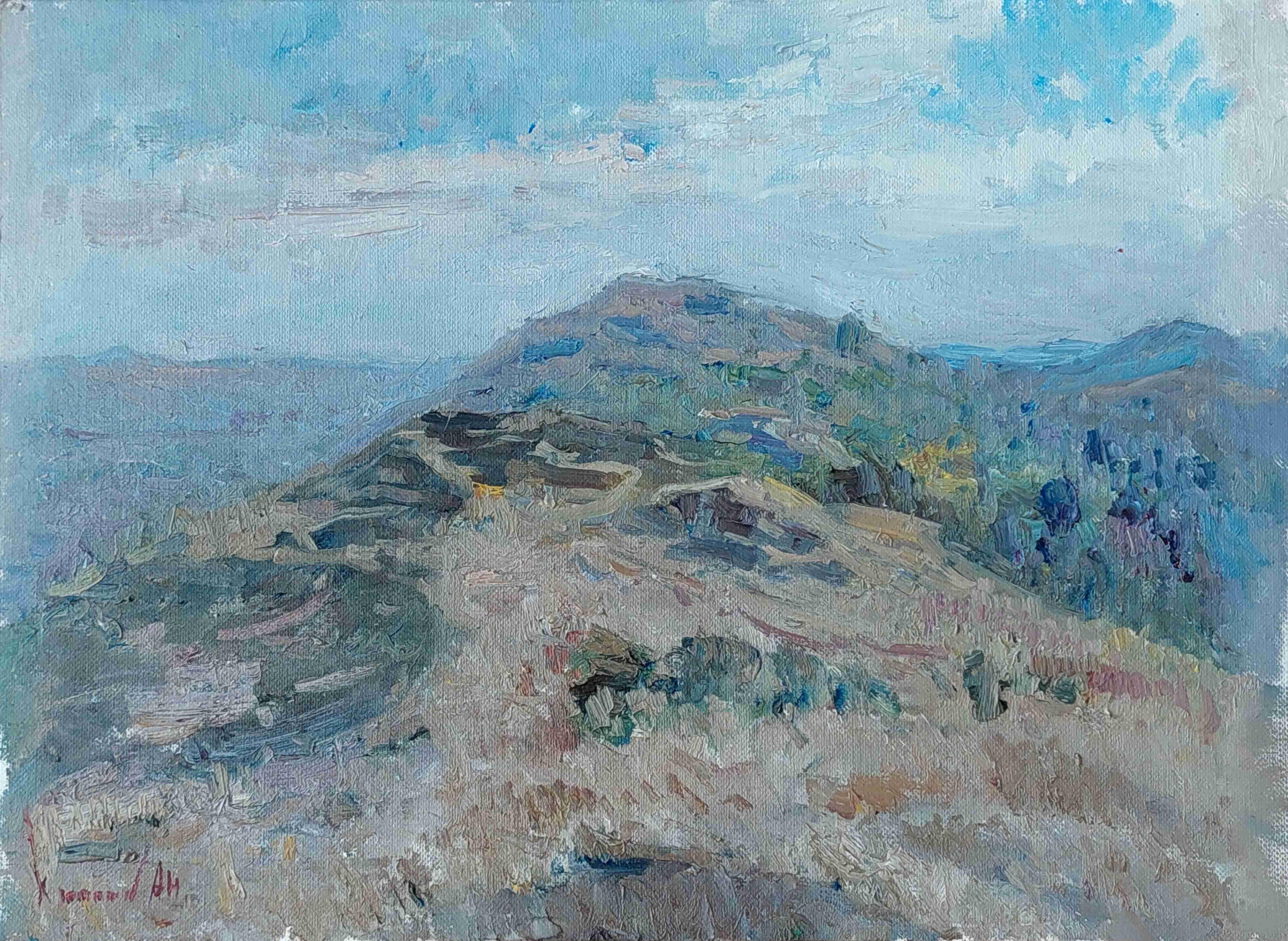  Oleksandr Khrapachov Landscape Painting - Mount Metridat. Kerch. _