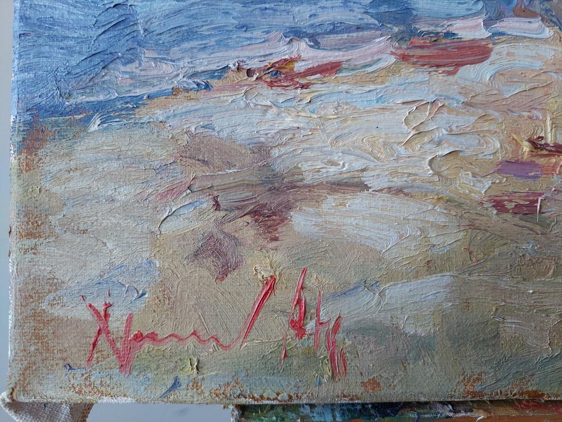 „Near the Dnipro“ (Realismus), Painting, von  Oleksandr Khrapachov