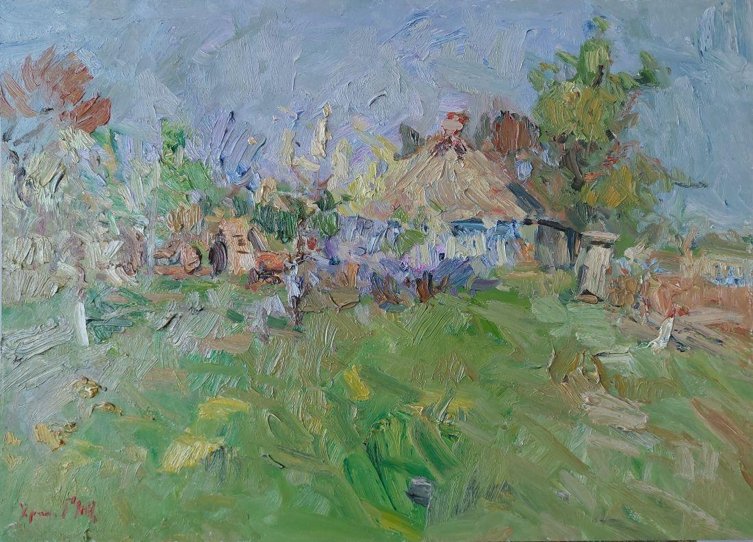 Abstract Painting di  Oleksandr Khrapachov - "Casa Poltava"