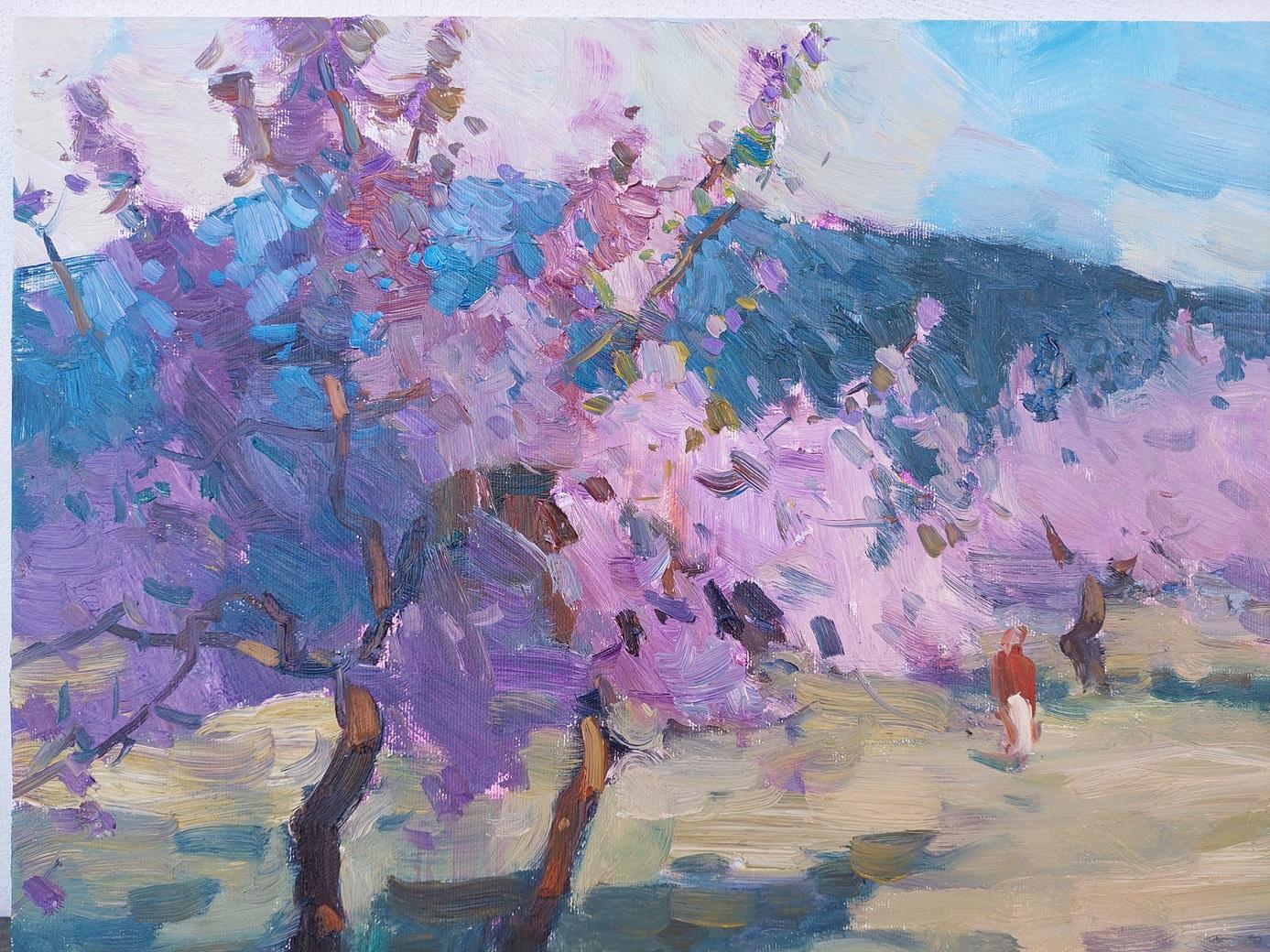 „Sakura blüht auf“ – Painting von  Oleksandr Khrapachov