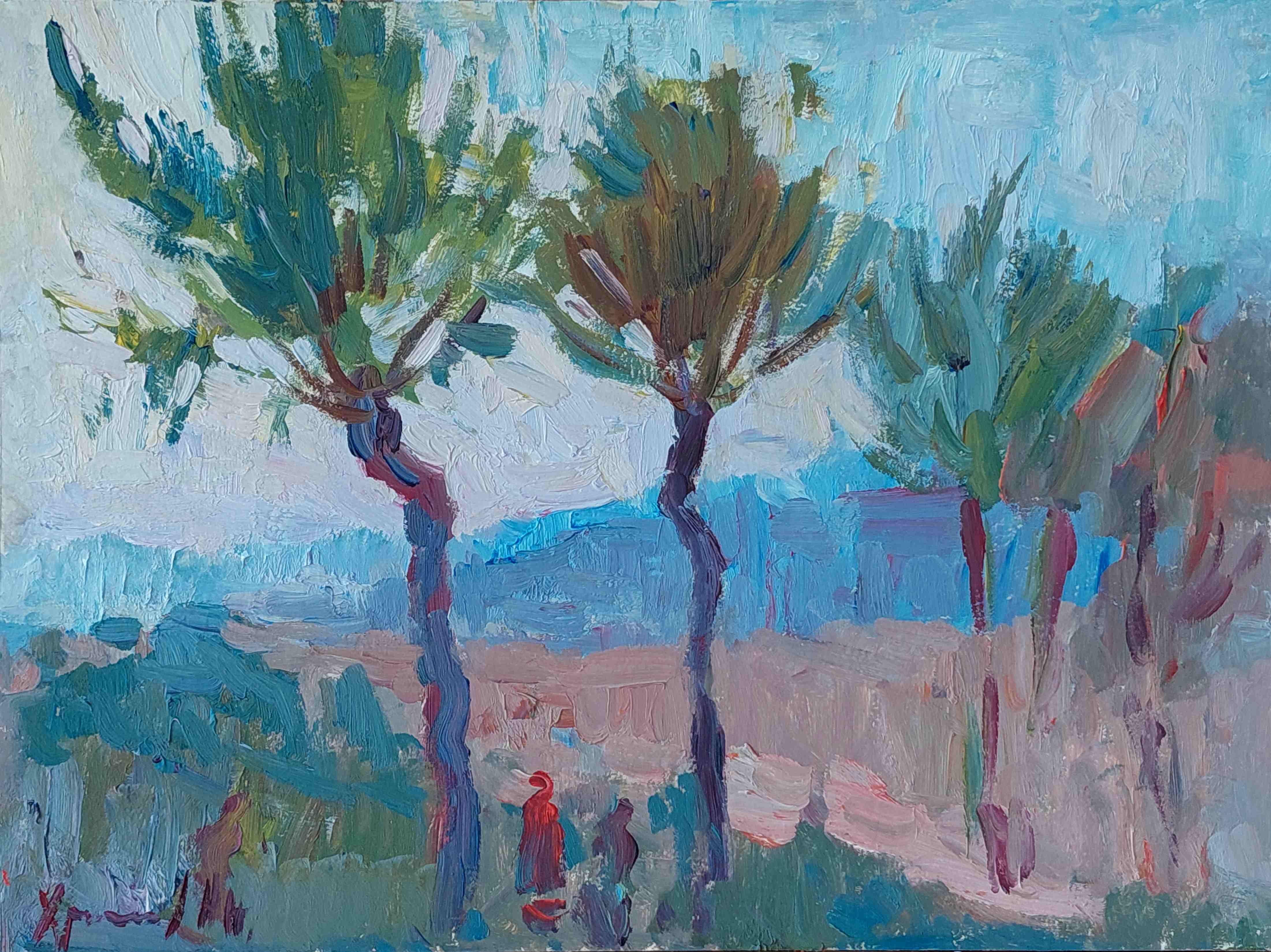  Oleksandr Khrapachov Landscape Painting - Sharm_El_Sheikh. EVENING._