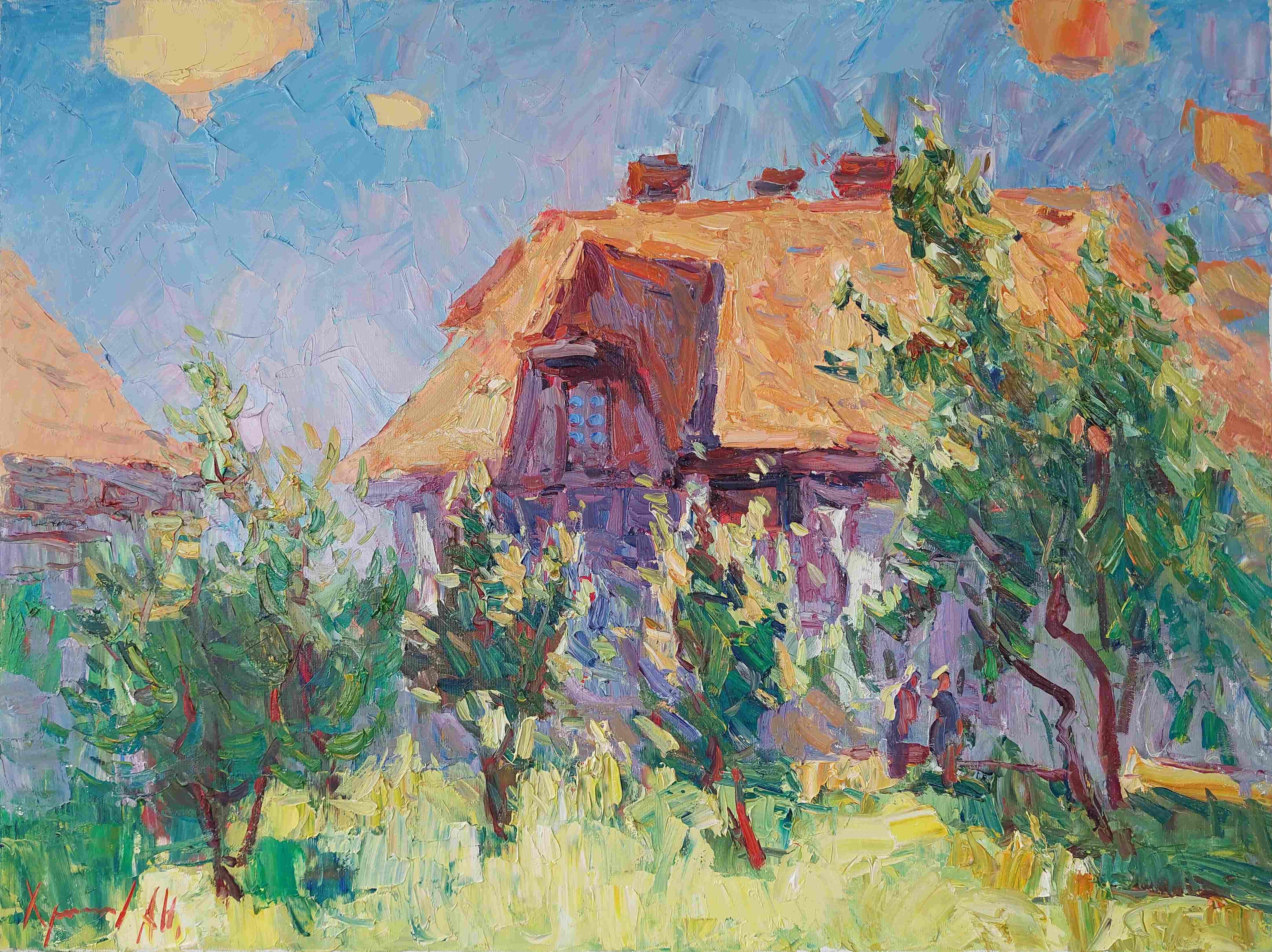  Oleksandr Khrapachov Landscape Painting - "Shining"