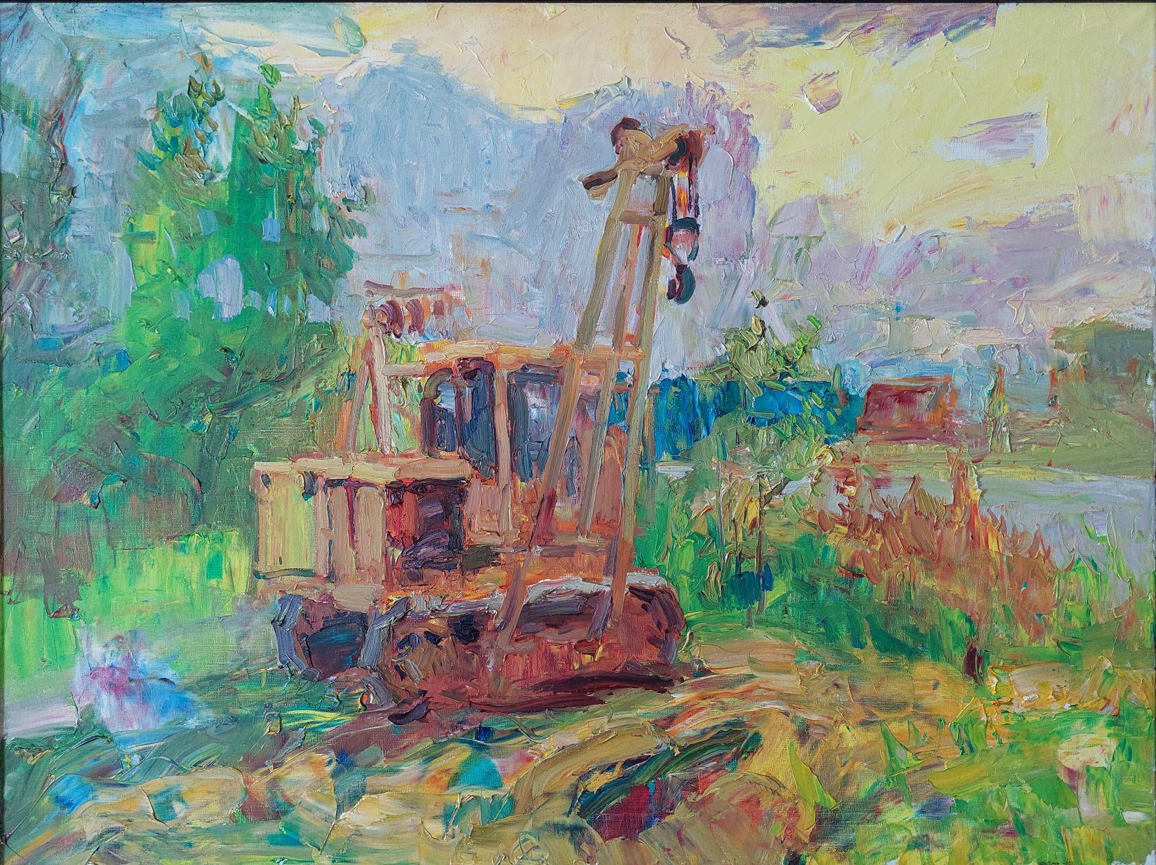 Landscape Painting de  Oleksandr Khrapachov - Ha llegado la primavera_