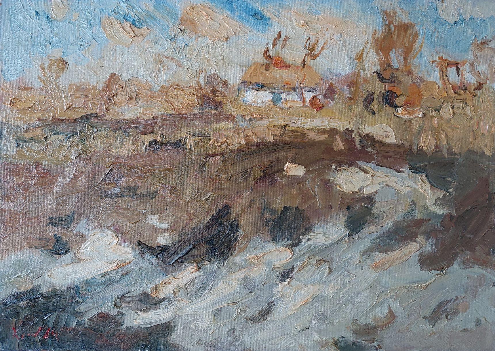Landscape Painting di  Oleksandr Khrapachov - Sole di primavera