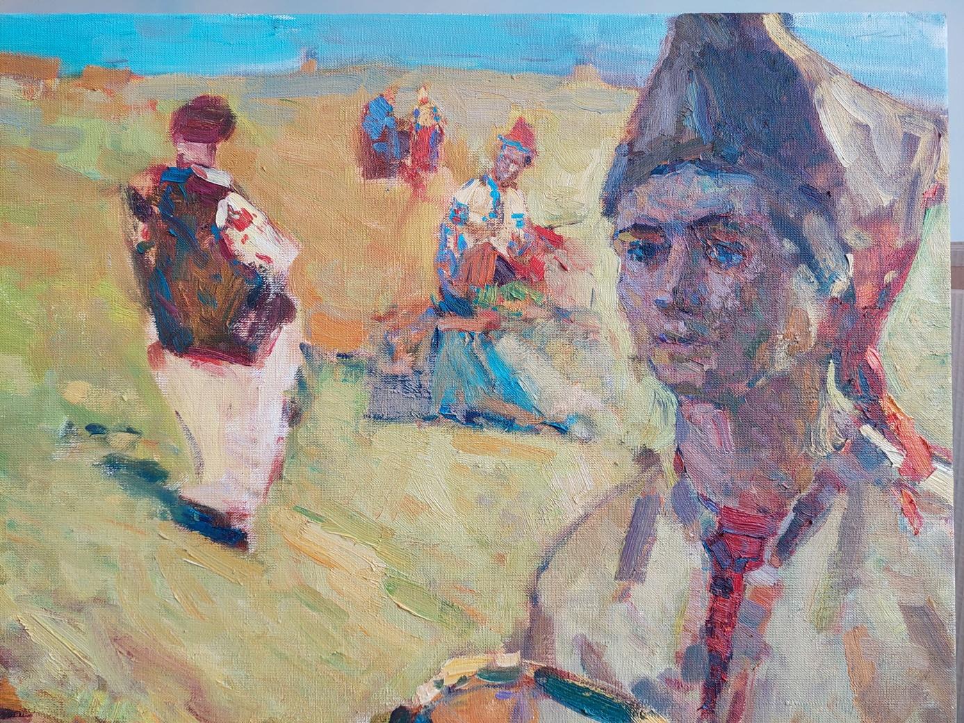 ''Estate'' - Landscape Painting Marrone di  Oleksandr Khrapachov