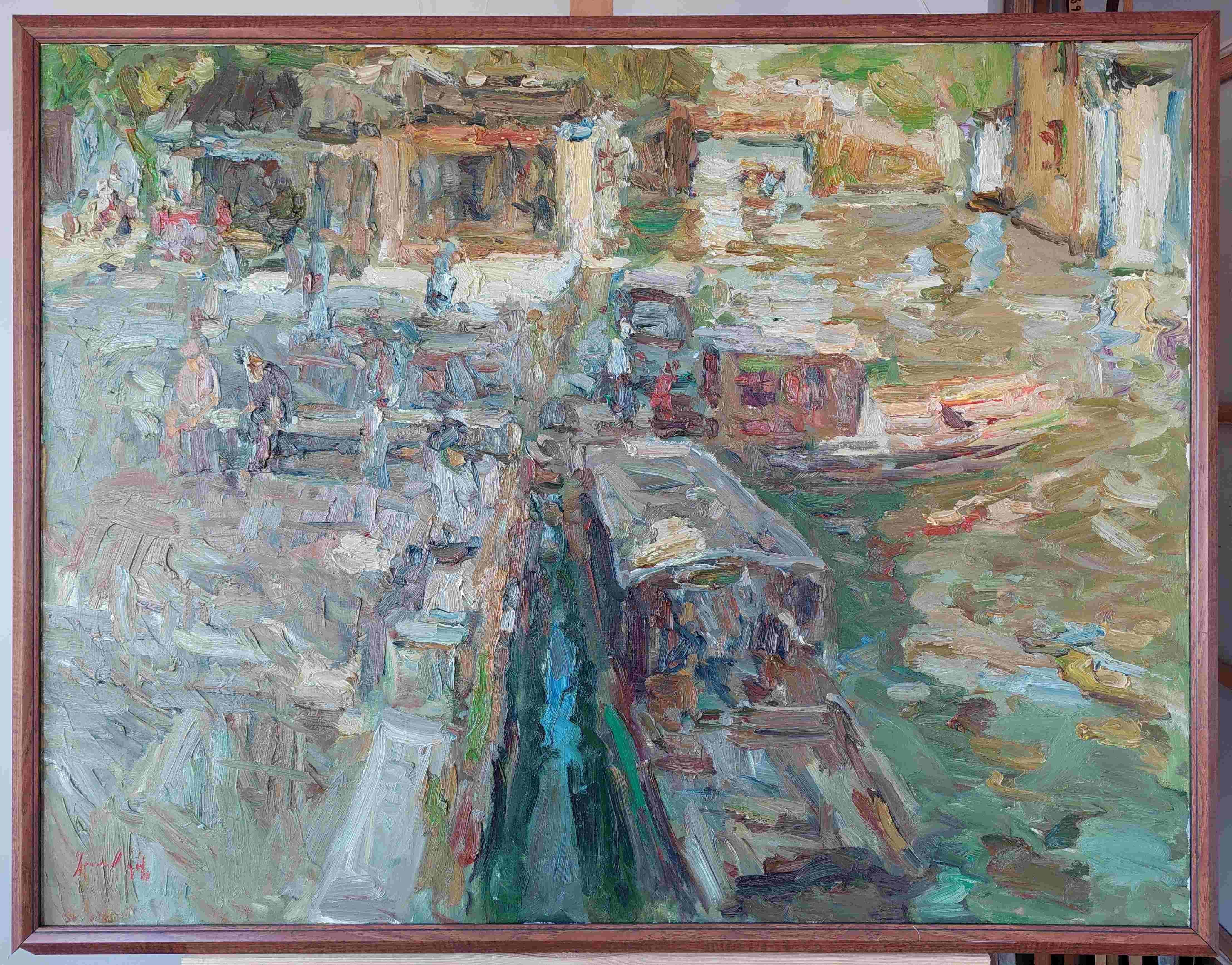 Canale Suzhou. - Painting di  Oleksandr Khrapachov