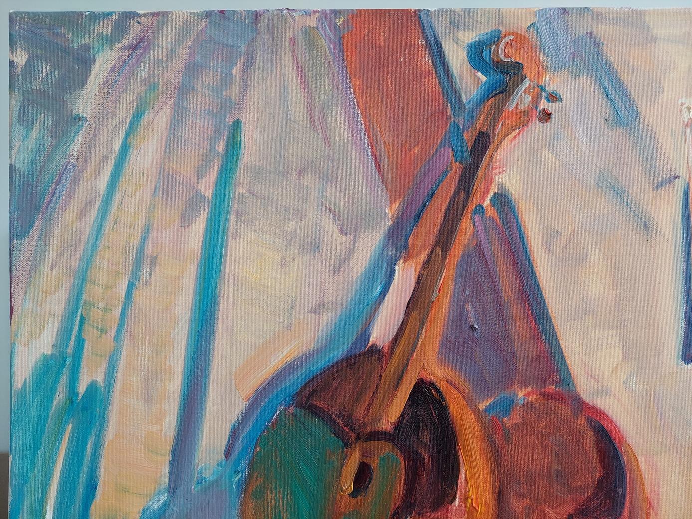 ''The Cossacks began to play'' - Impressionist Painting by  Oleksandr Khrapachov