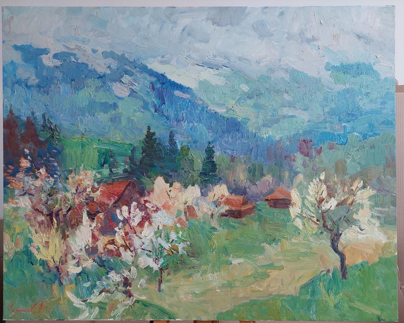 ''I giardini sono in fiore'' - Painting di  Oleksandr Khrapachov