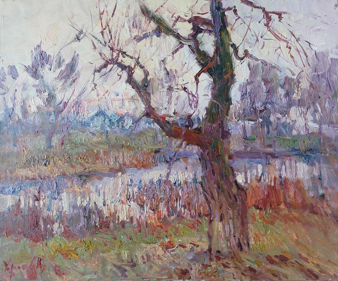  Oleksandr Khrapachov Landscape Painting - "Tree"