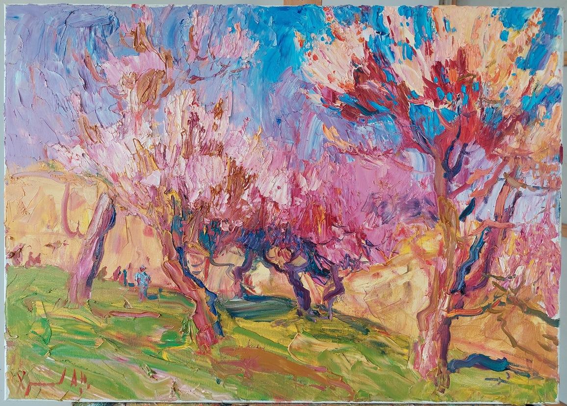 „Ukraine blüht auf“ – Painting von  Oleksandr Khrapachov