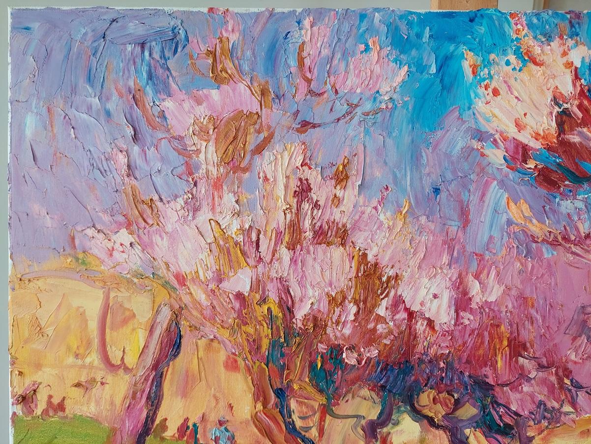 „Ukraine blüht auf“ (Braun), Landscape Painting, von  Oleksandr Khrapachov