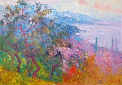 "View from the botanical garden in Batumi. Georgia"