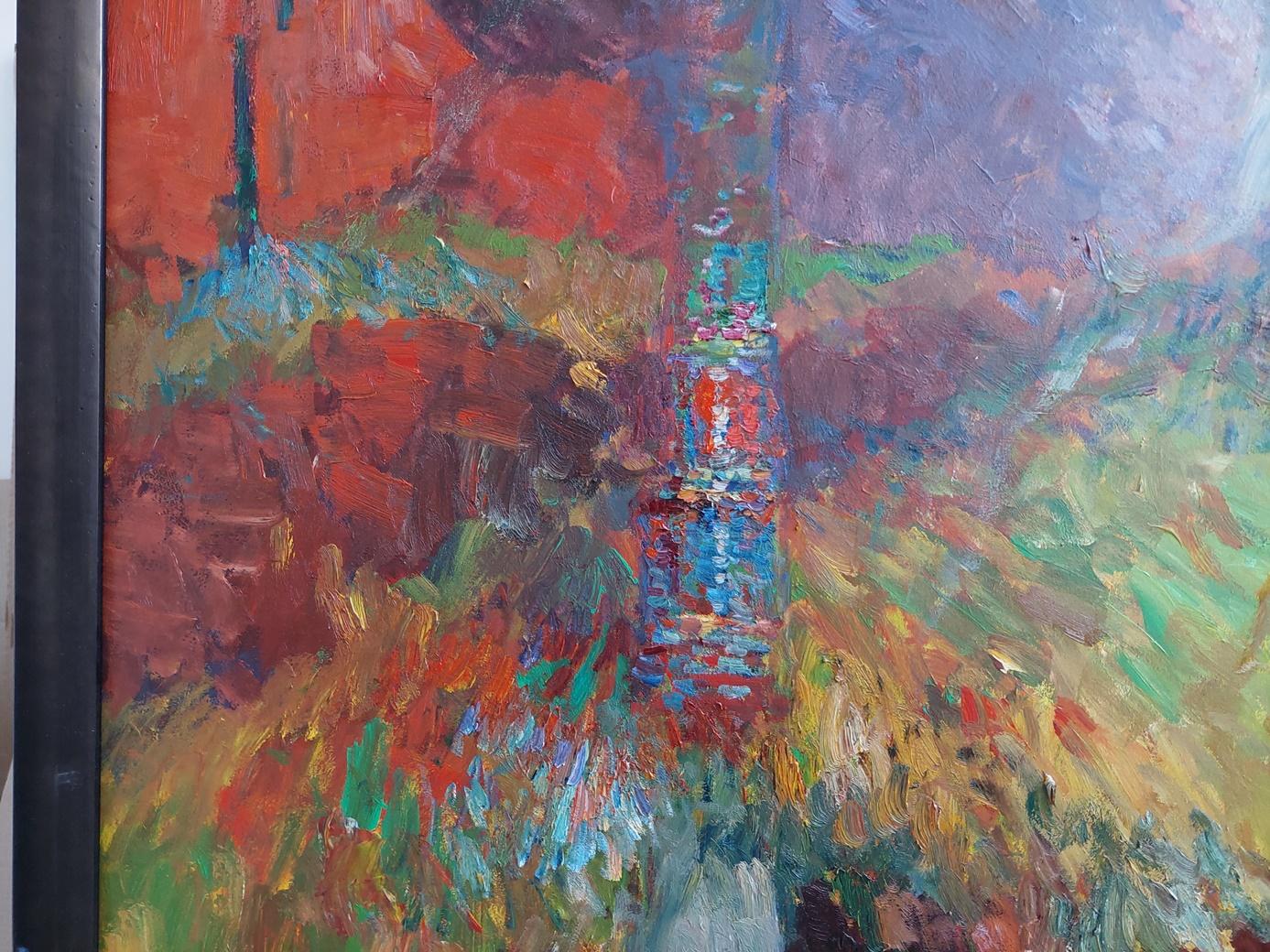 Discover the fascinating world of spiritual quest in the monumental work The Way by contemporary Ukrainian artist Oleksandr Khrapachov. Created in 2014, this 120 x 150 cm work is a unique combination of academic skill and surrealistic worldview.

A