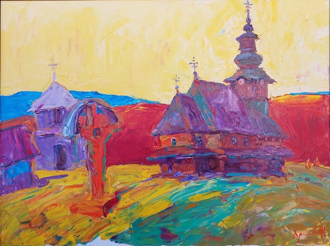 Landscape Painting di  Oleksandr Khrapachov - "Ovest"