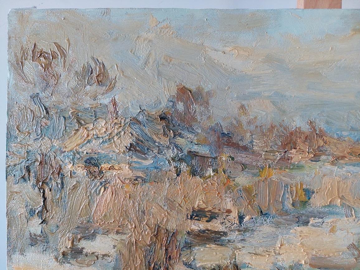 “Winter” - a winter memory of a Ukrainian village
Alexander Khrapachev, 2010

You are looking at “Winter” - an exquisite canvas that reveals a view of the winter landscape of a Poltava village, painted by a talented Ukrainian artist Alexander