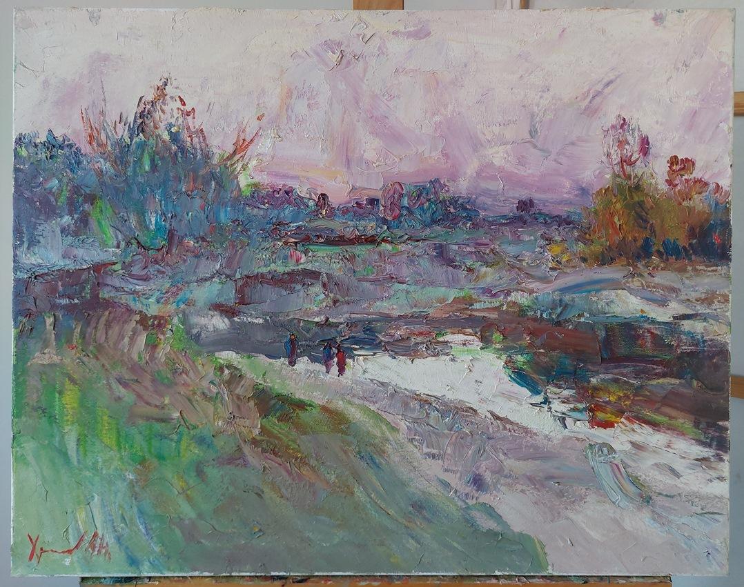 „Winter ist coming“ – Painting von  Oleksandr Khrapachov
