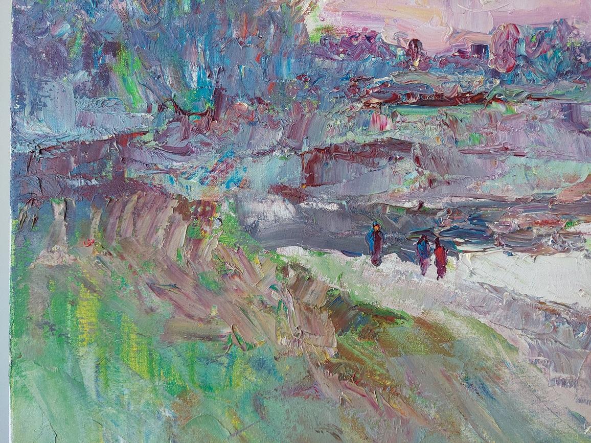 „Winter ist coming“ (Grau), Landscape Painting, von  Oleksandr Khrapachov
