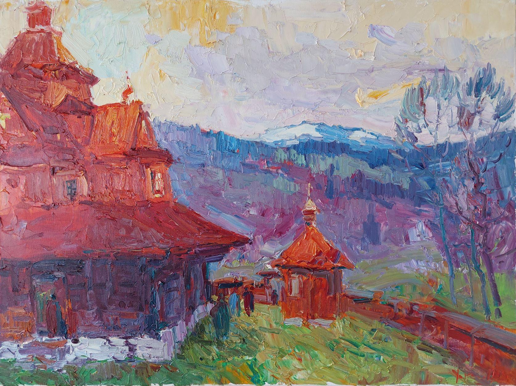  Oleksandr Khrapachov Landscape Painting - YAREMCHE