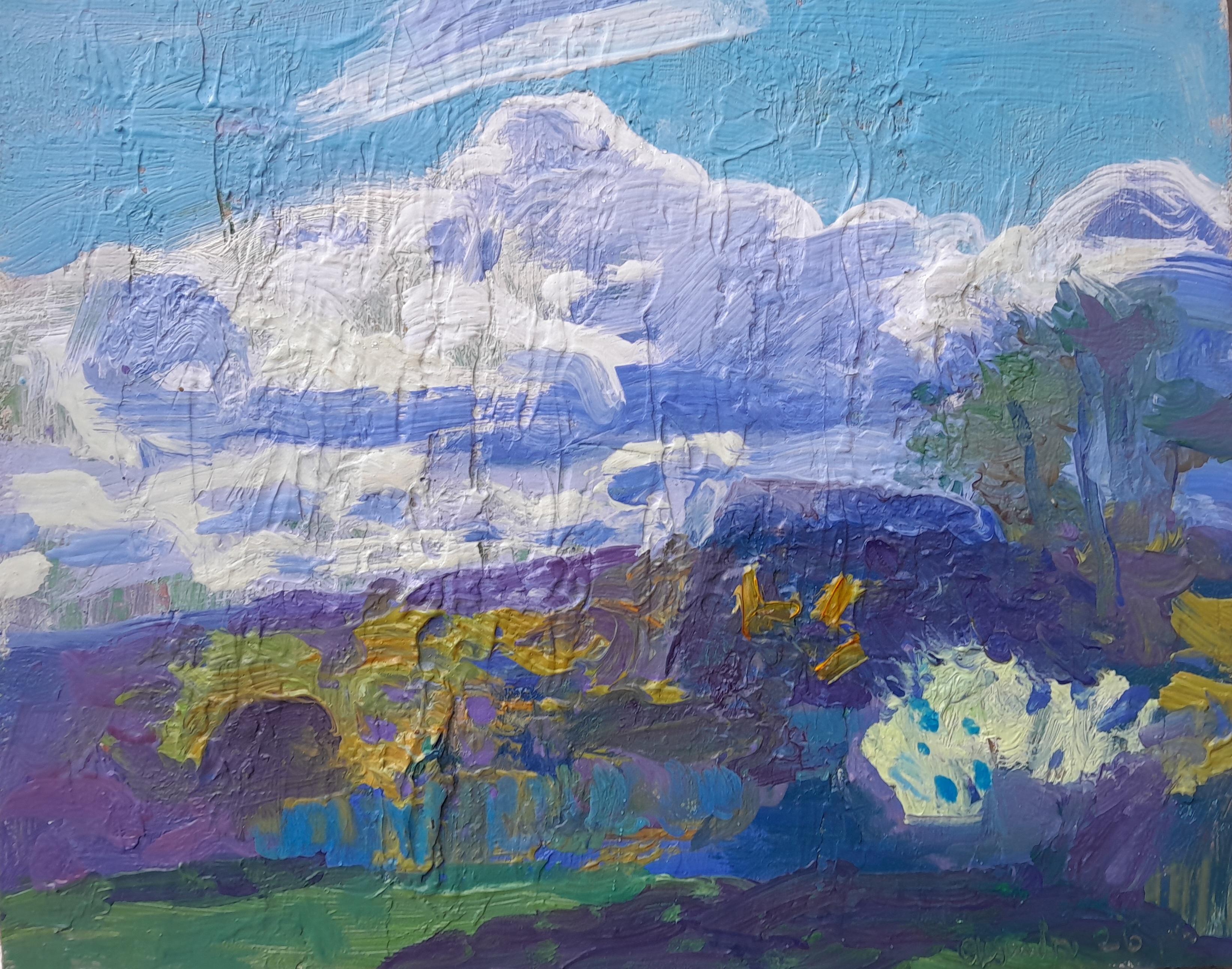 Oleksandr Vynnyk Landscape Painting – "Guten Tag"