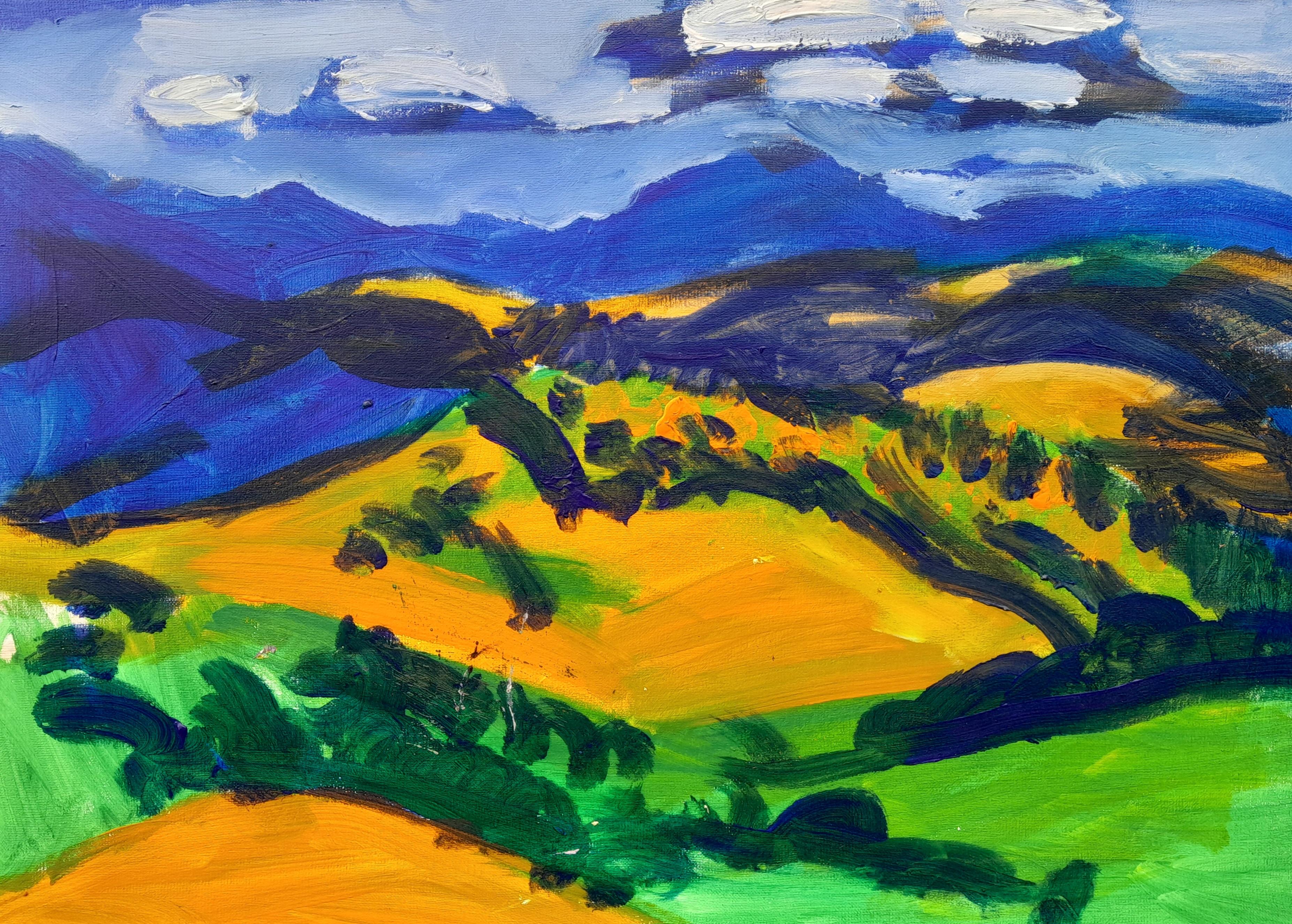 "The wind in the mountains was chasing the clouds"