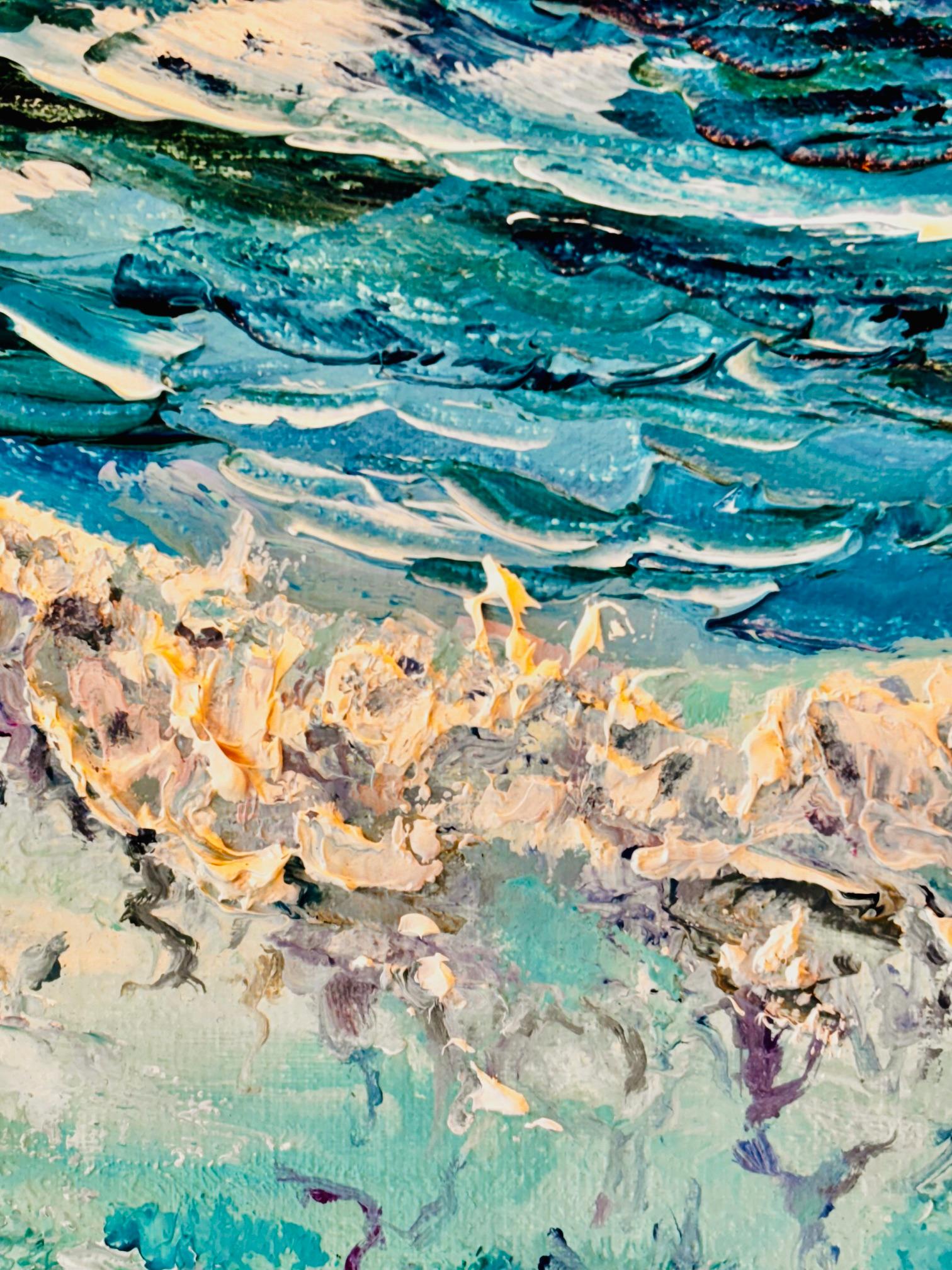 Infinite Blue - original zeitgenössischen Realismus Wasserlandschaft Gemälde zu verkaufen im Angebot 2