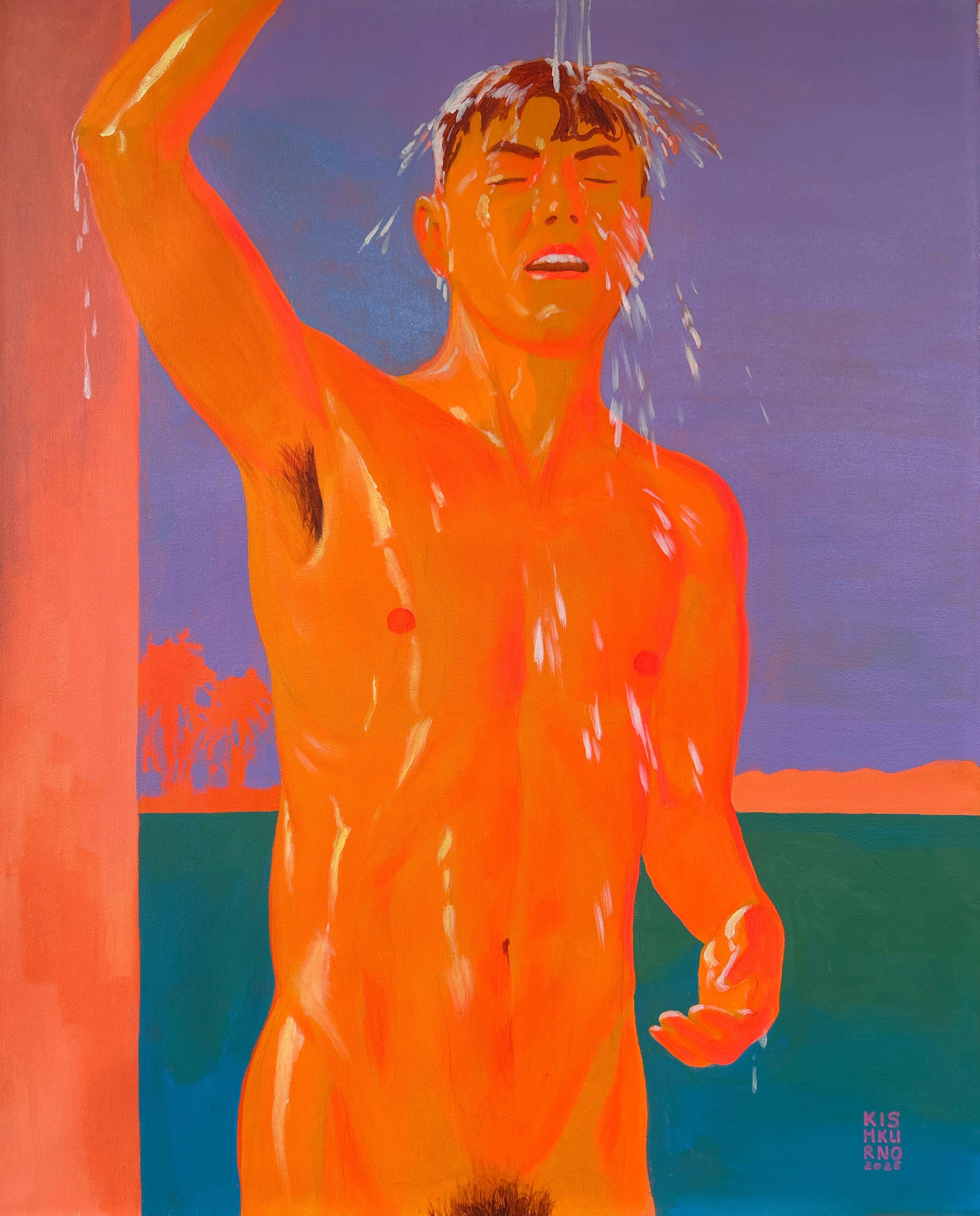 33 degrees - Modern Painting by Olena Kishkurno