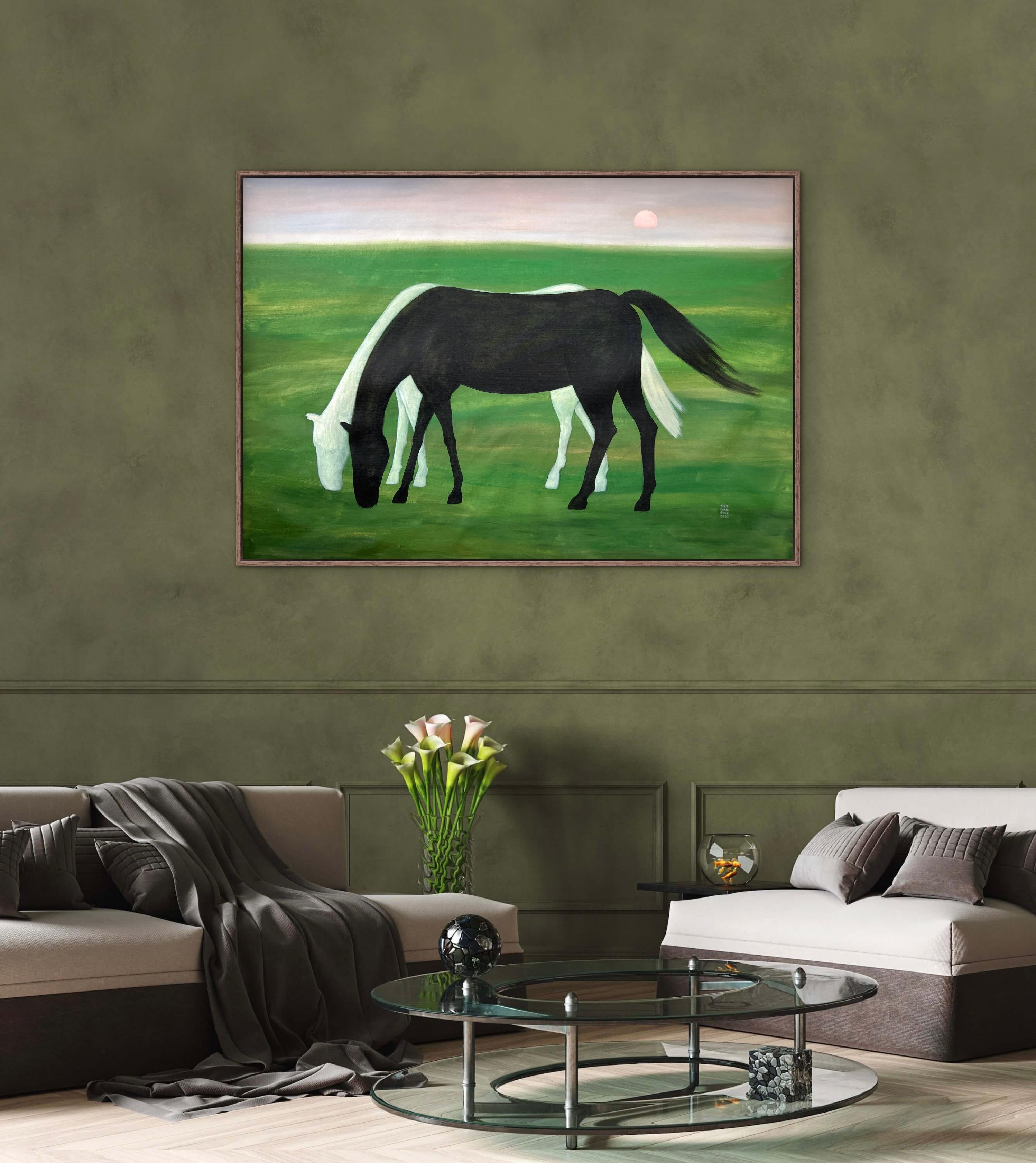 Black horse, white horse For Sale 6
