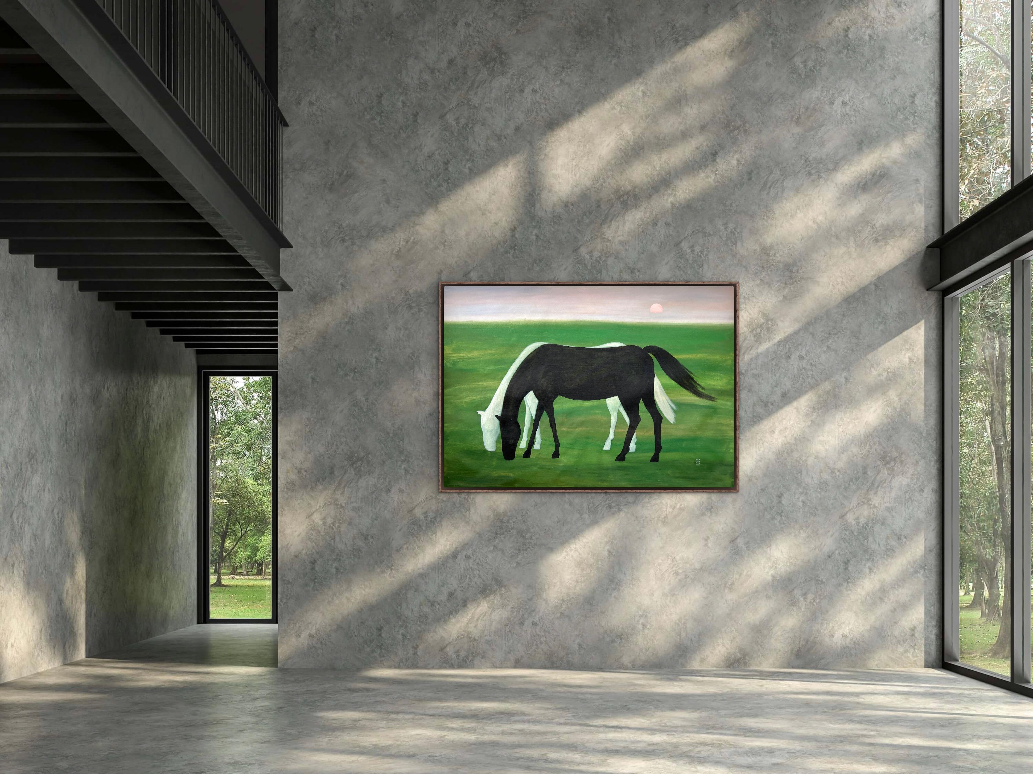 Black horse, white horse For Sale 7