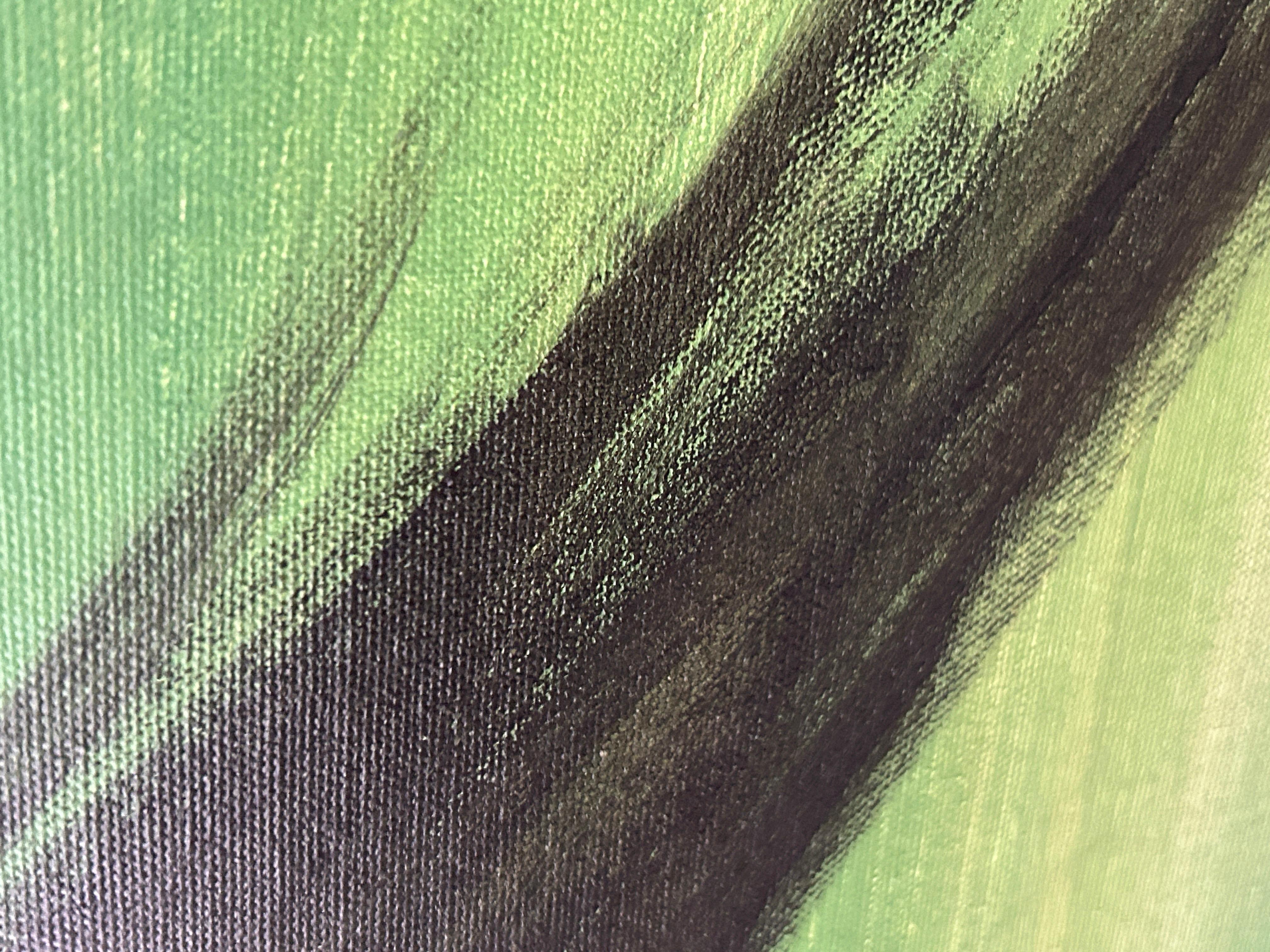 Black horse, white horse - Painting by Olena Kishkurno