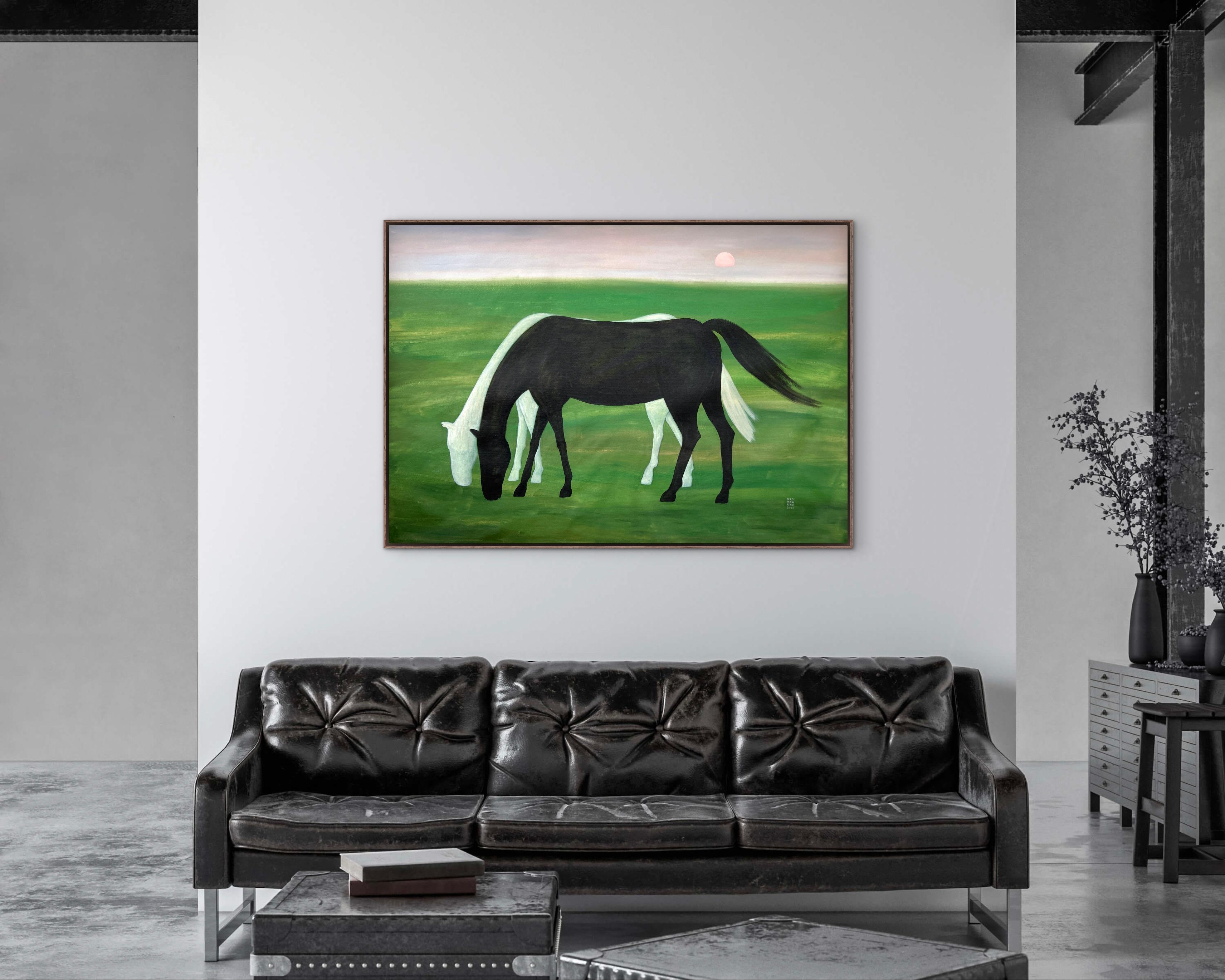 Black horse, white horse For Sale 3