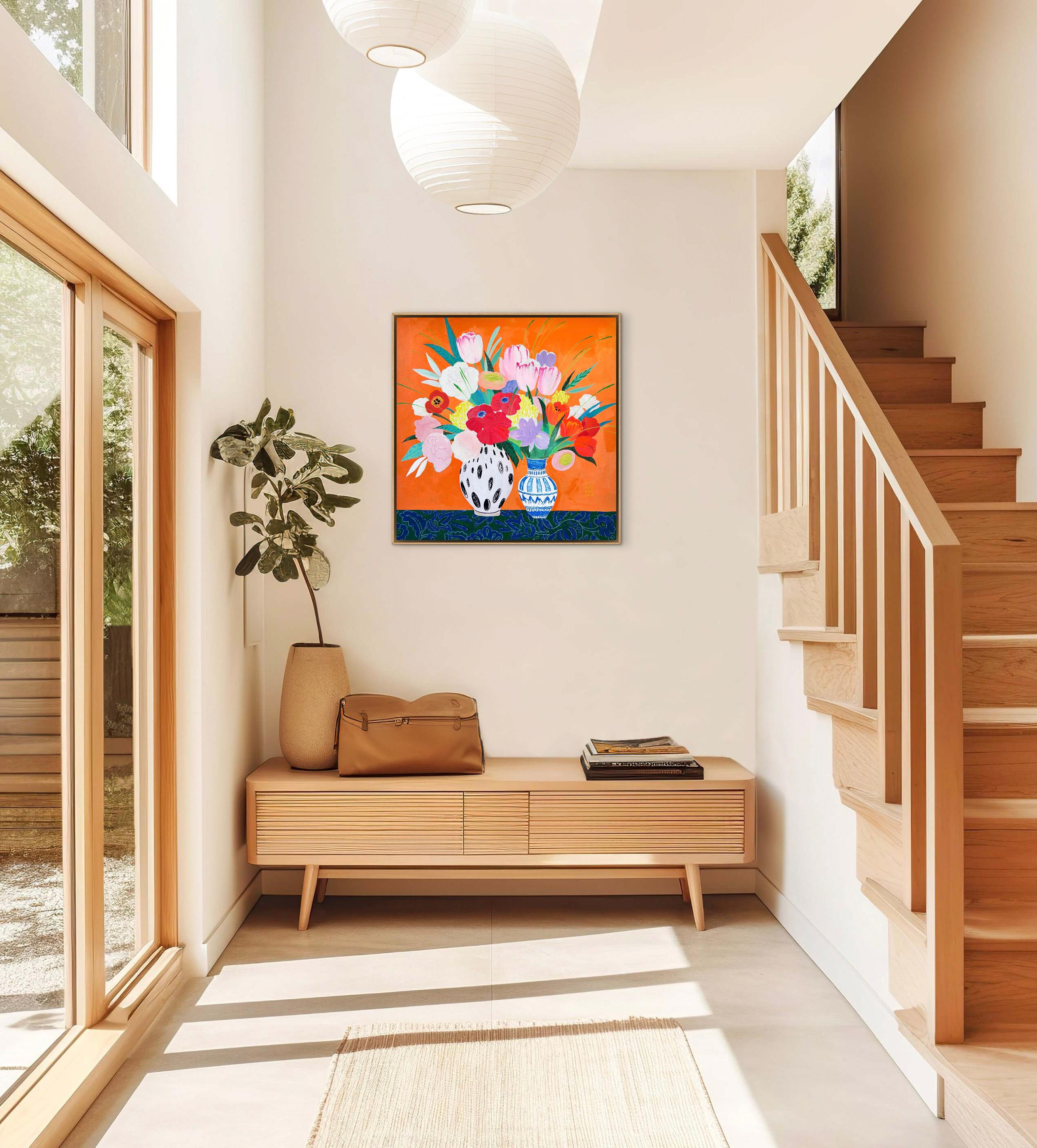 Blumenstrauß in Orange im Angebot 11