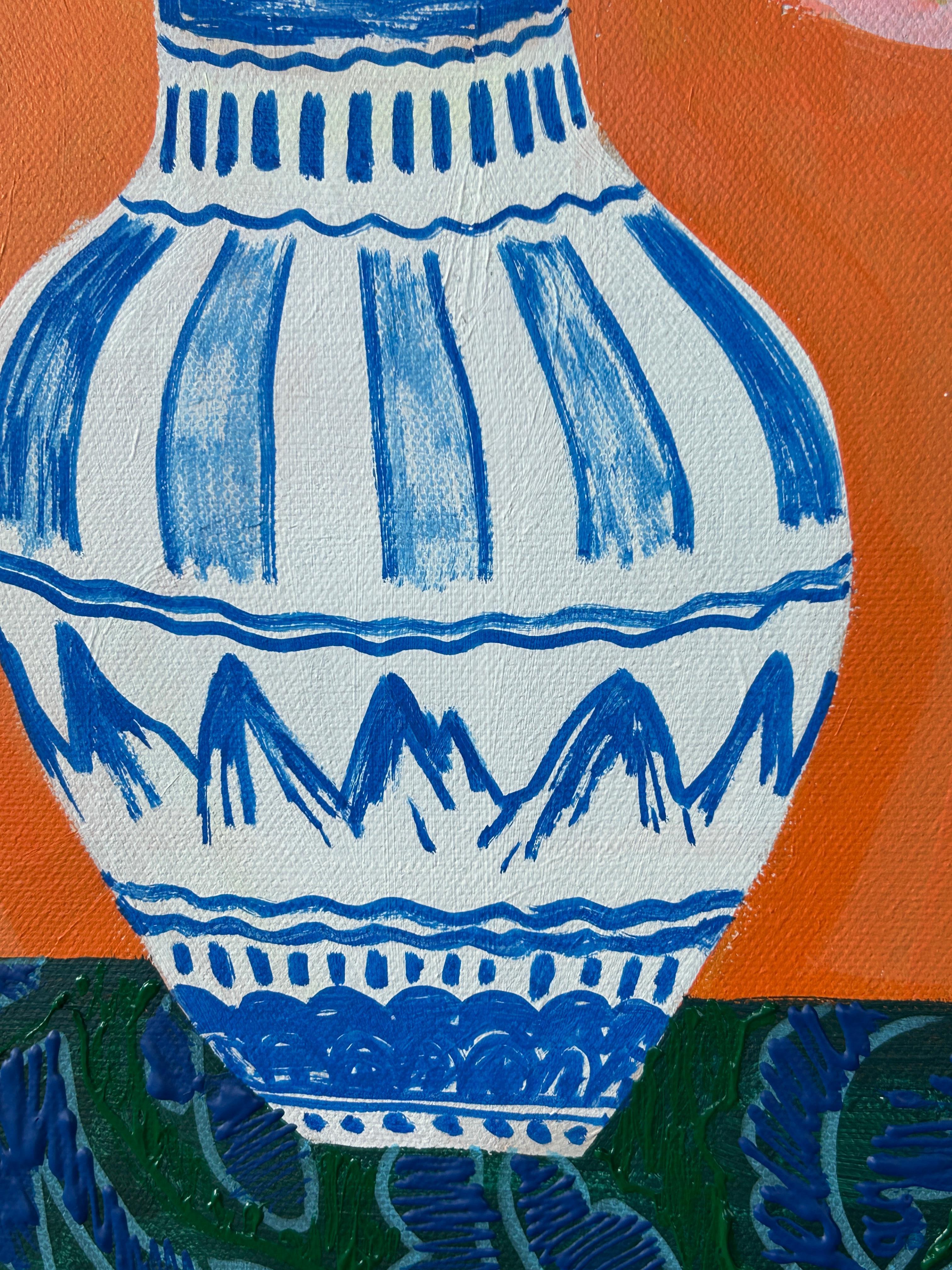 Blumenstrauß in Orange im Angebot 4