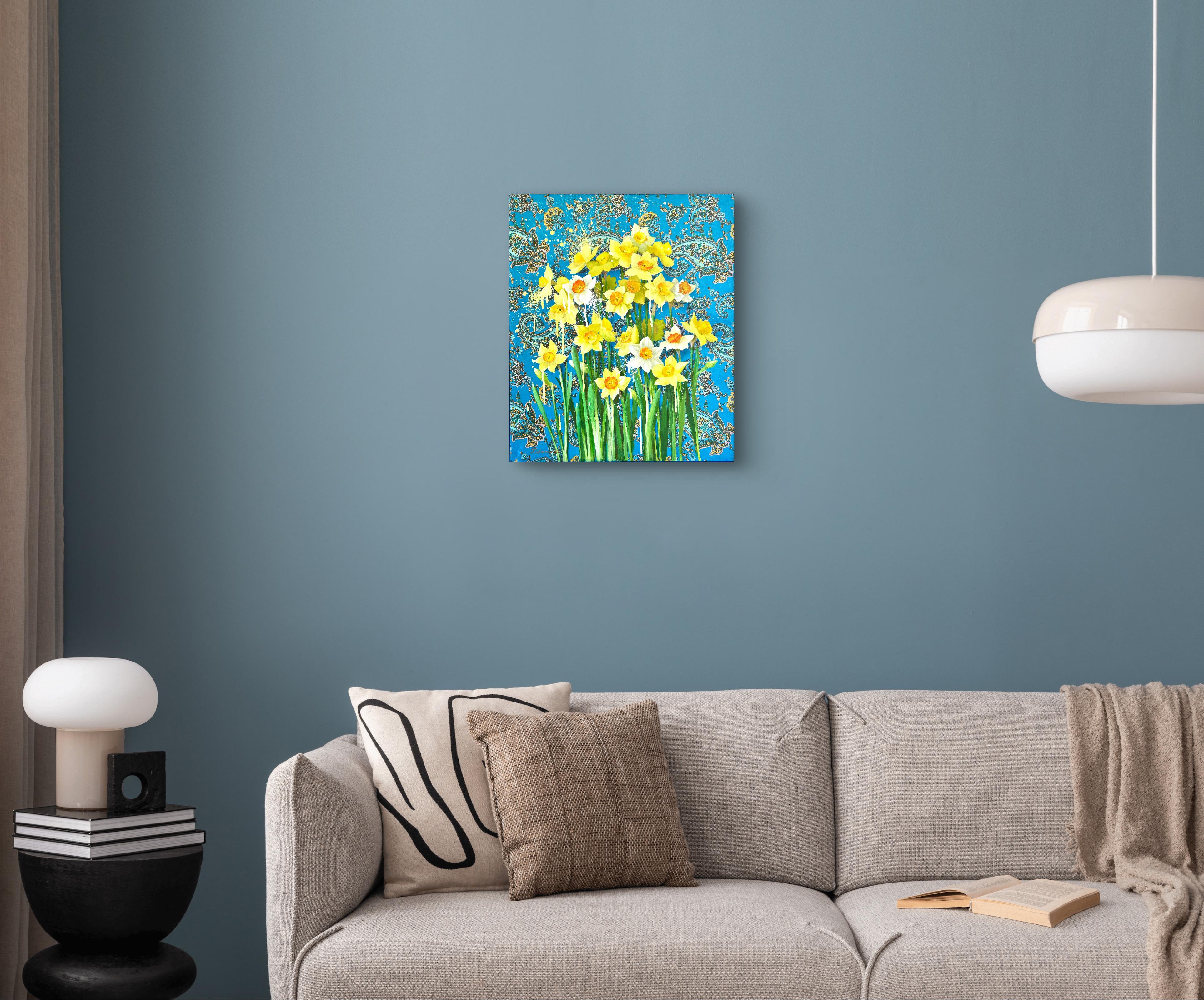 Narcisi per la Vittoria - Painting Moderno di Olena Kishkurno