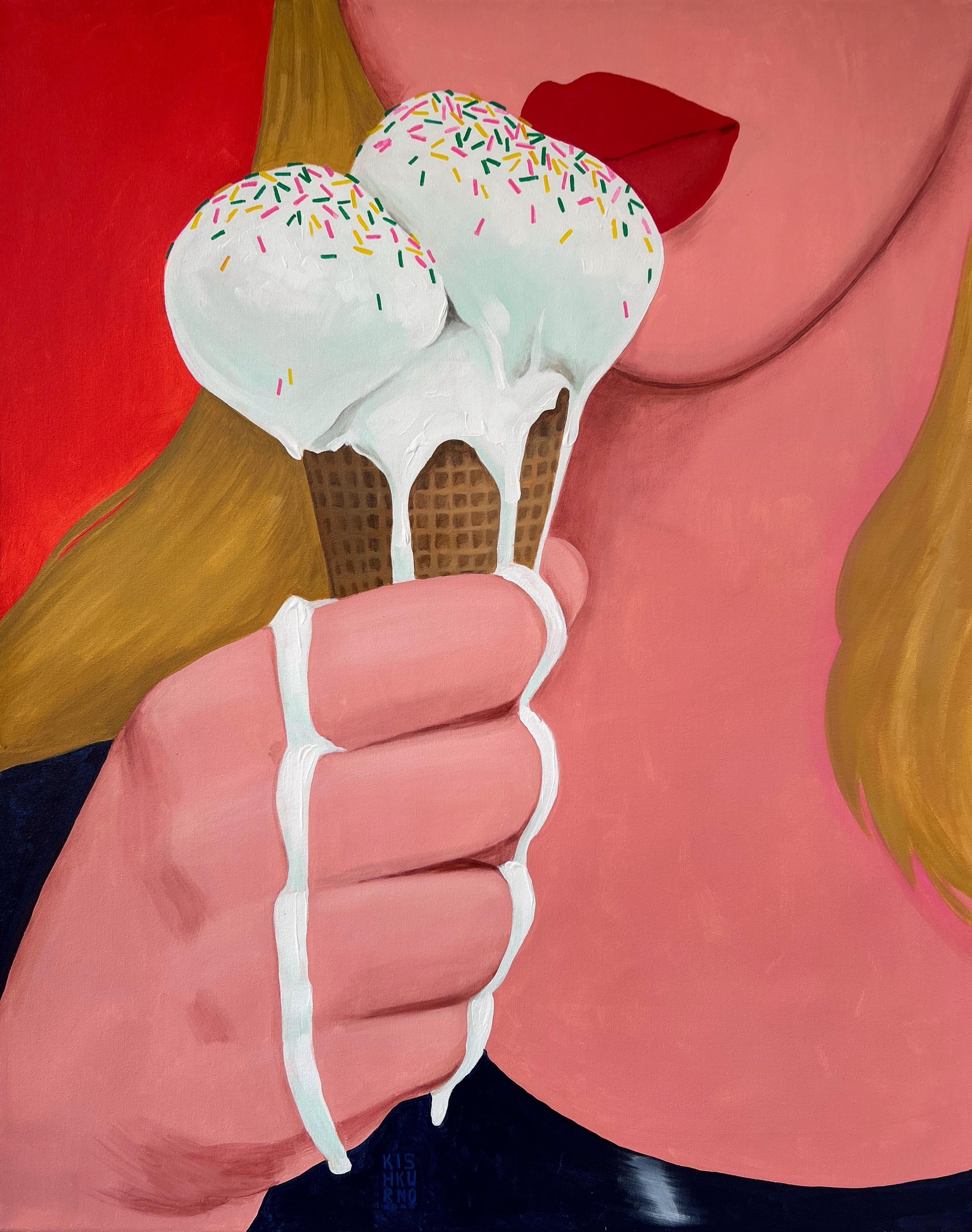 Hot hot summer - Modern Painting by Olena Kishkurno