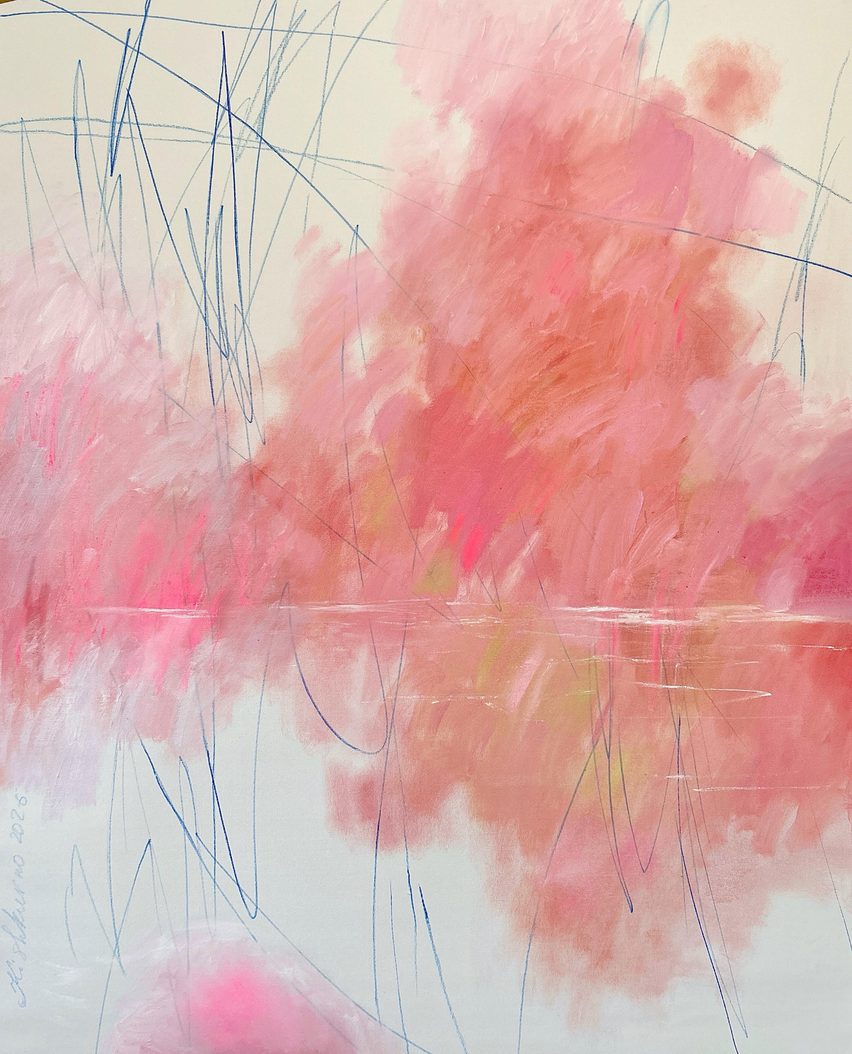 Olena Kishkurno Abstract Painting - I Remember Your Warm Embrace