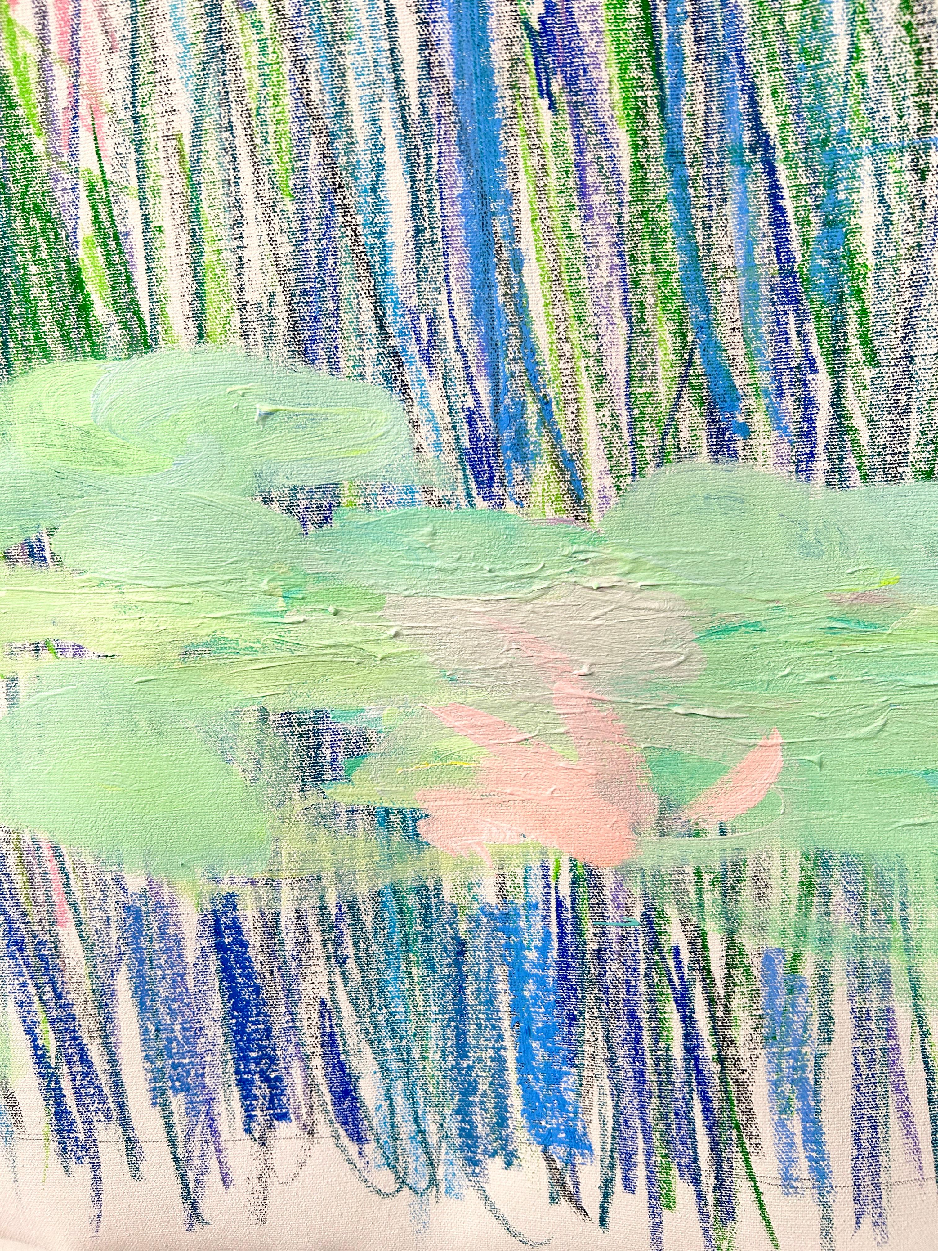 Lilien Teich – Painting von Olena Kishkurno