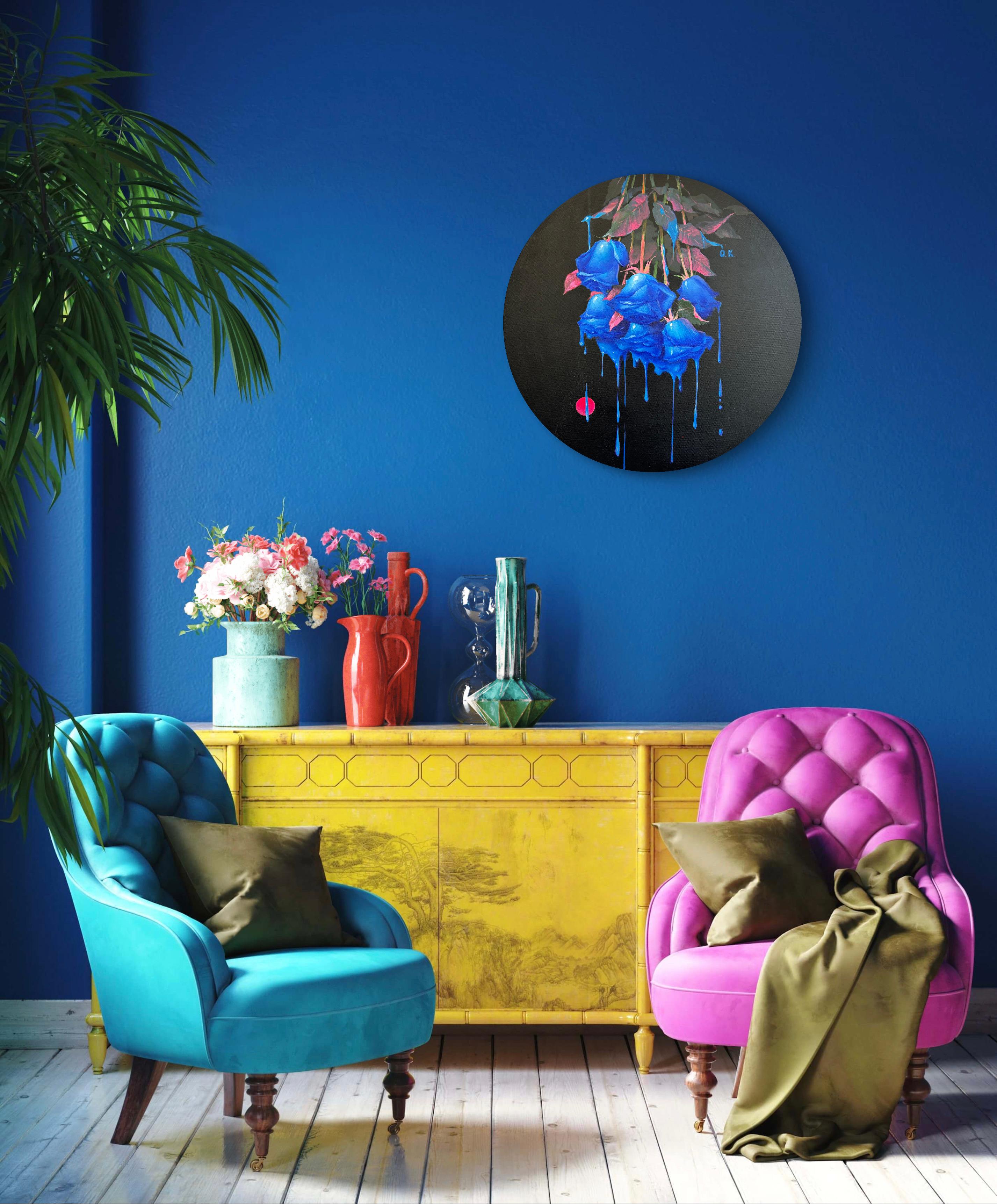 Out of the blue - Painting by Olena Kishkurno