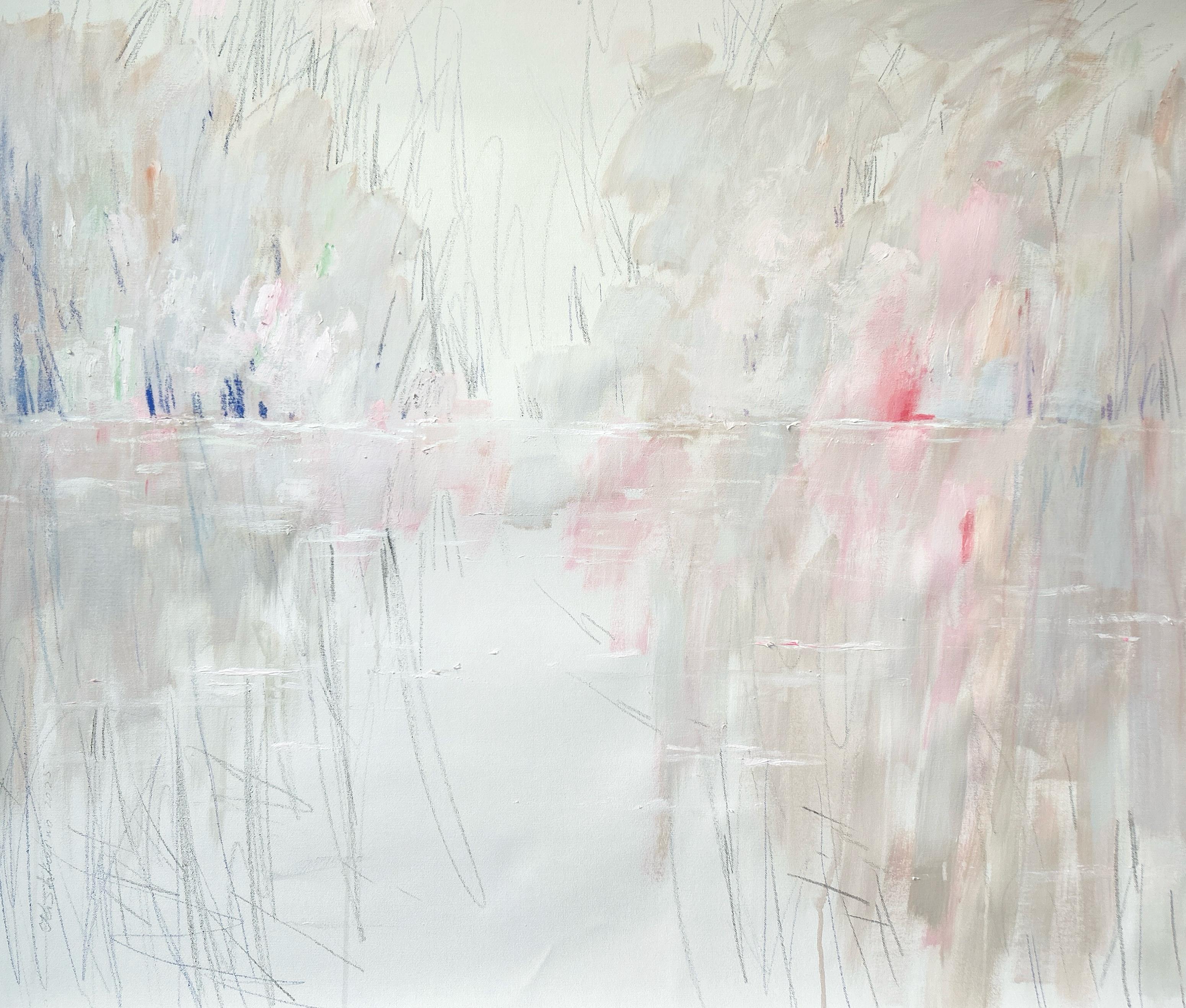 Olena Kishkurno Abstract Painting - Spring. Awakening