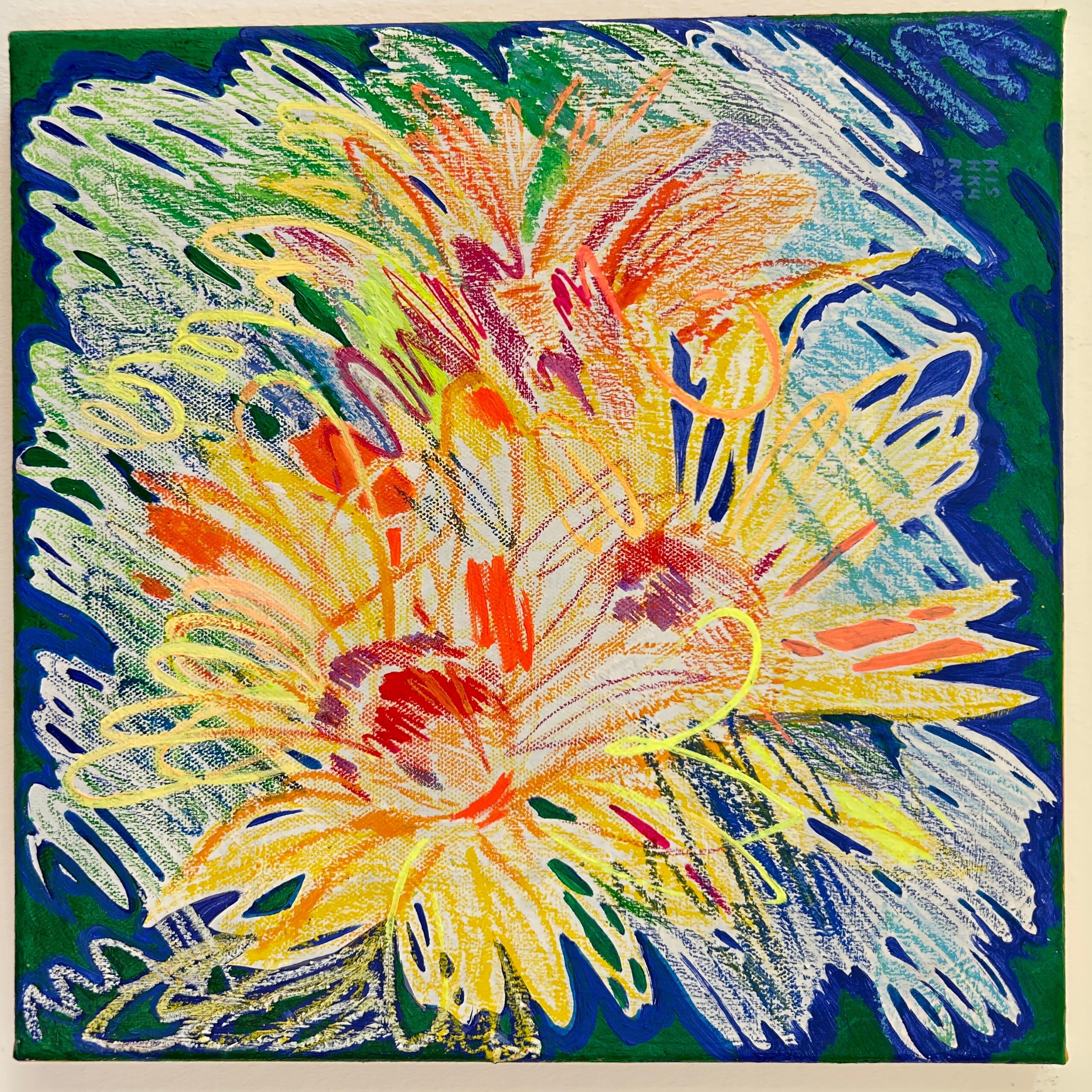 What Plants Dream Of - Abstract Expressionist Painting by Olena Kishkurno
