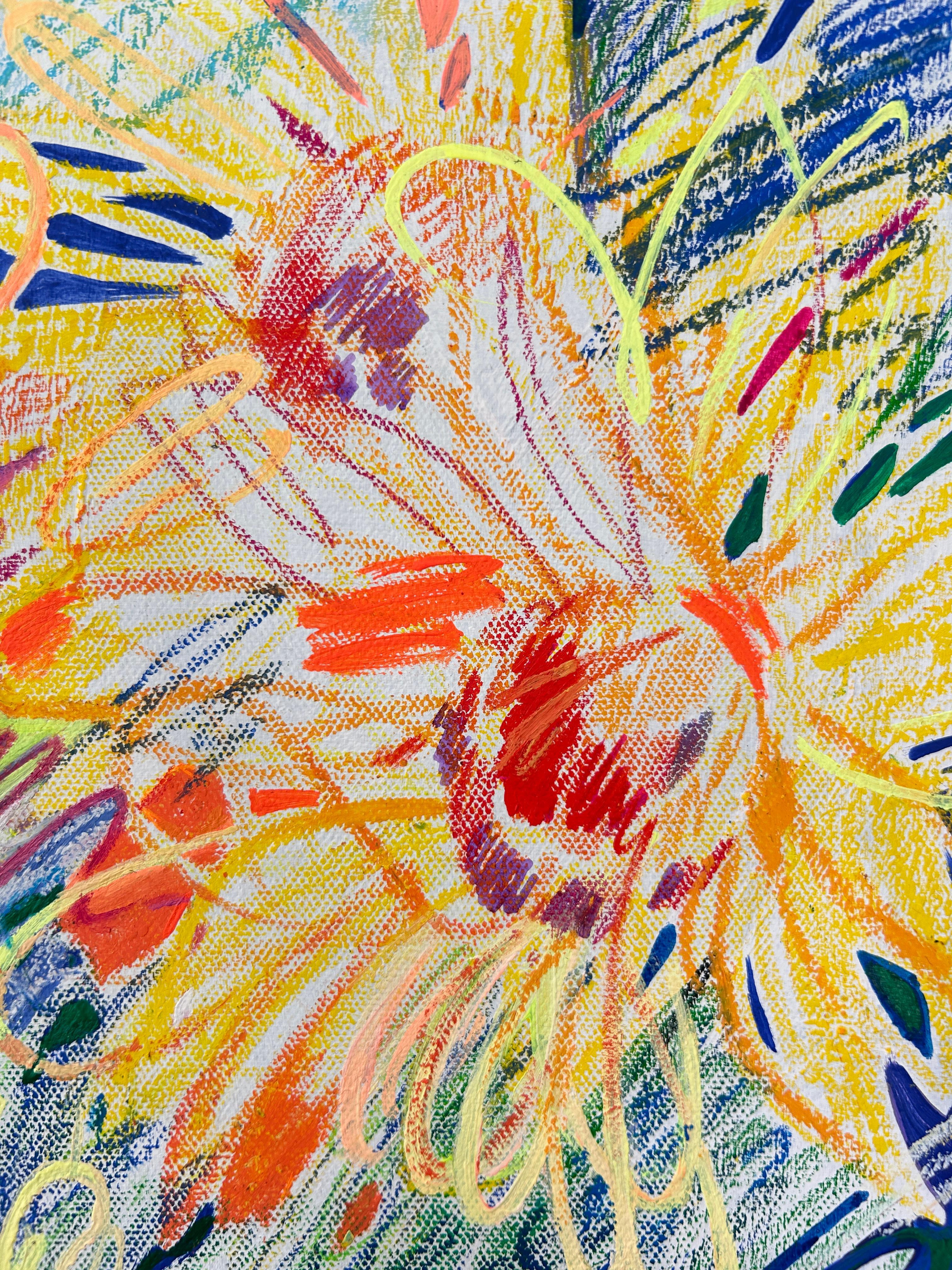 What Plants Dream Of is a dance of lines and forms, reminiscent of flowers born in the imagination. The painting transforms ornament into a stream of energy, where every curve is a thought, every detail a dream. Here, flowers cease to be flowers;