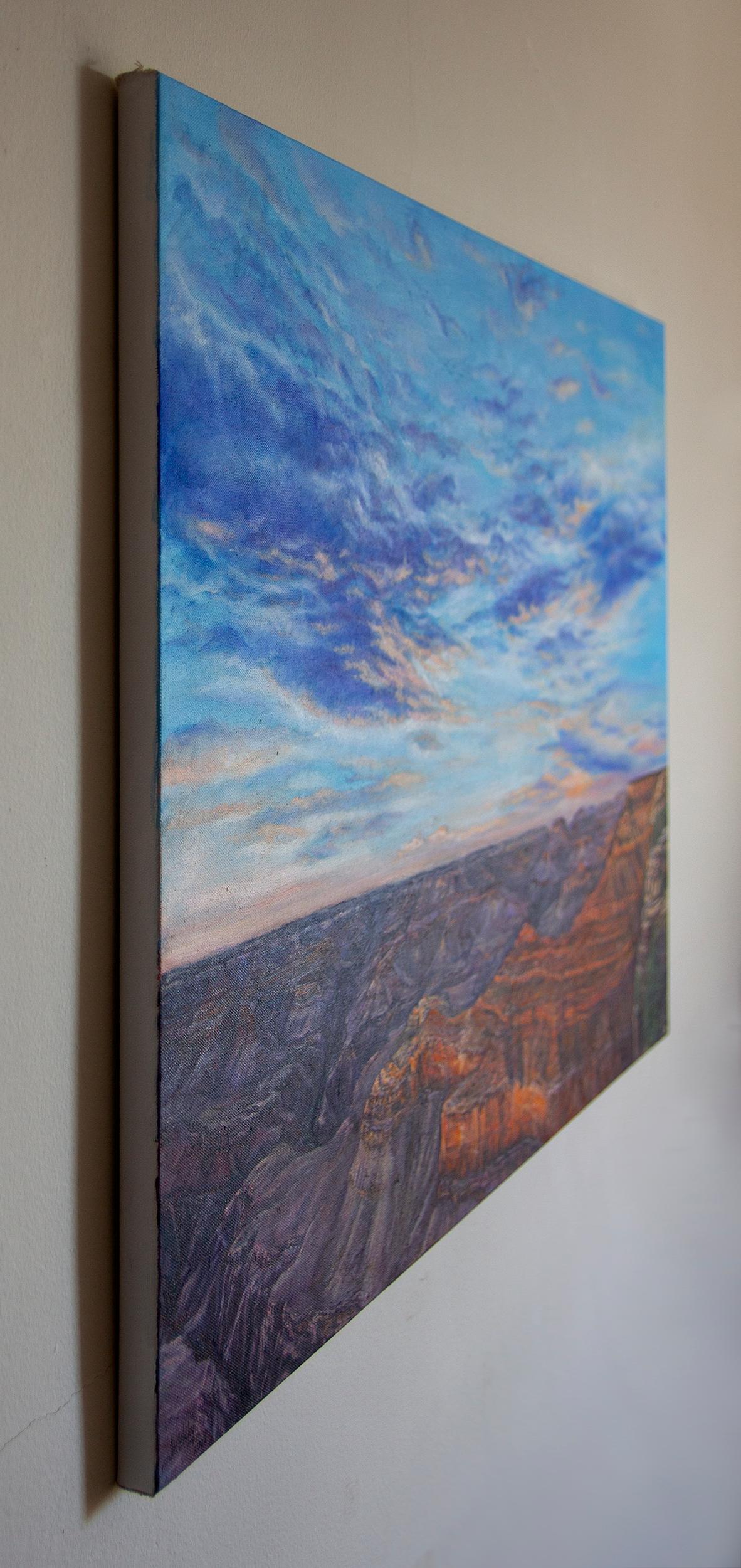 <p>Artist Comments<br>At the break of dawn, the Grand Canyon embraces yet another fleeting moment in its timeless existence. Its layers echo the majestic grandeur of this natural wonder. Artist Olena Nabilsky beautifully expresses the profound awe