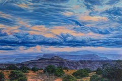 Cielo di primavera, pittura a olio