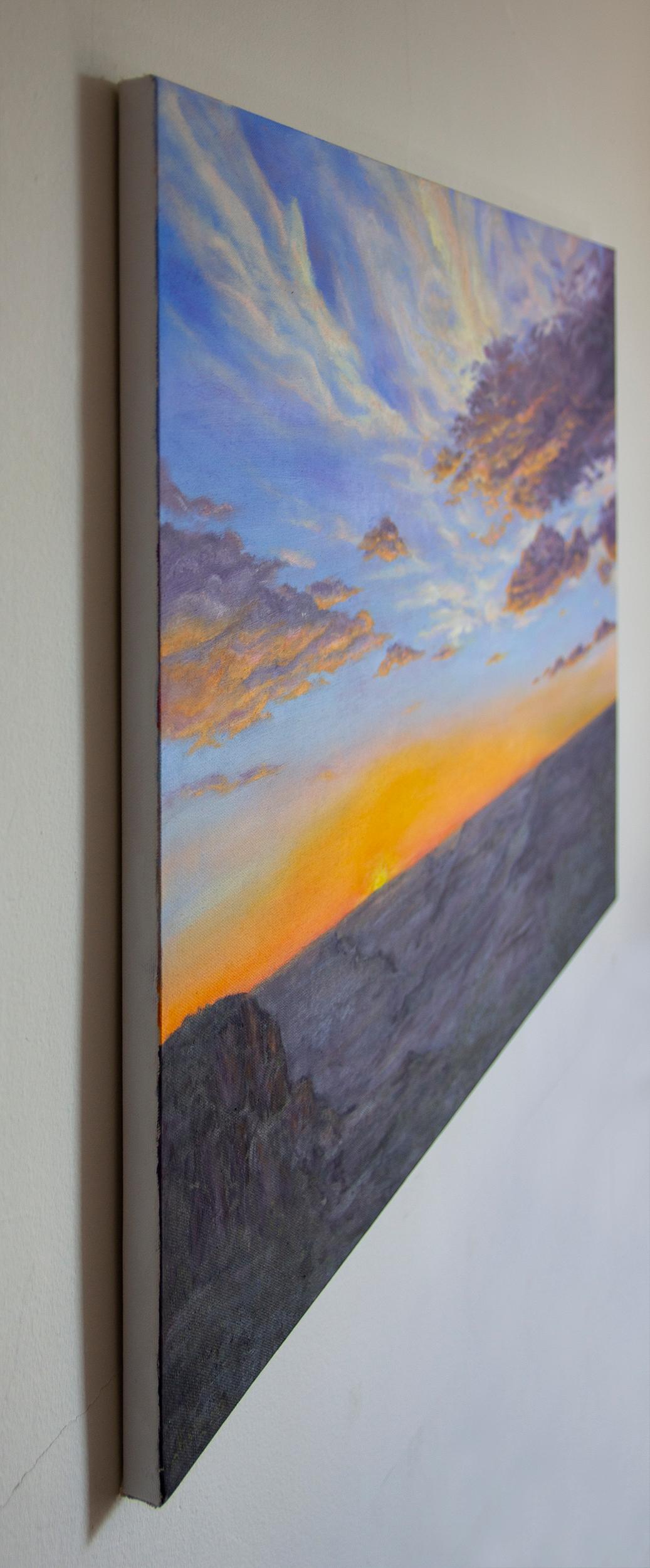 Sunset, Oil Painting - Realist Art by Olena Nabilsky